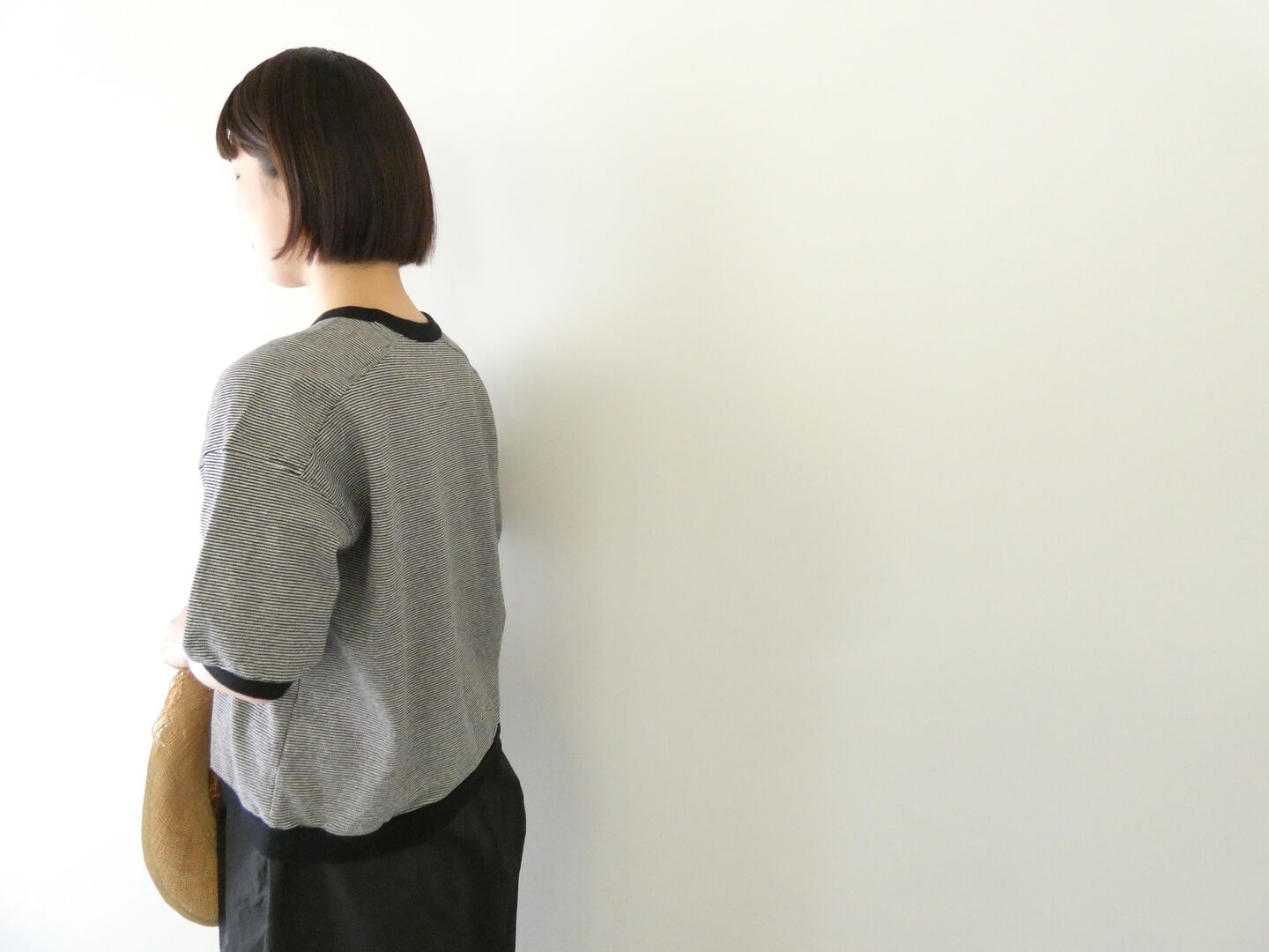 Hands of creation(ハンズオブクリエイション) ラフィスウェーデンカノコ盲縞ハーフスリーブプルオーバーの商品画像10