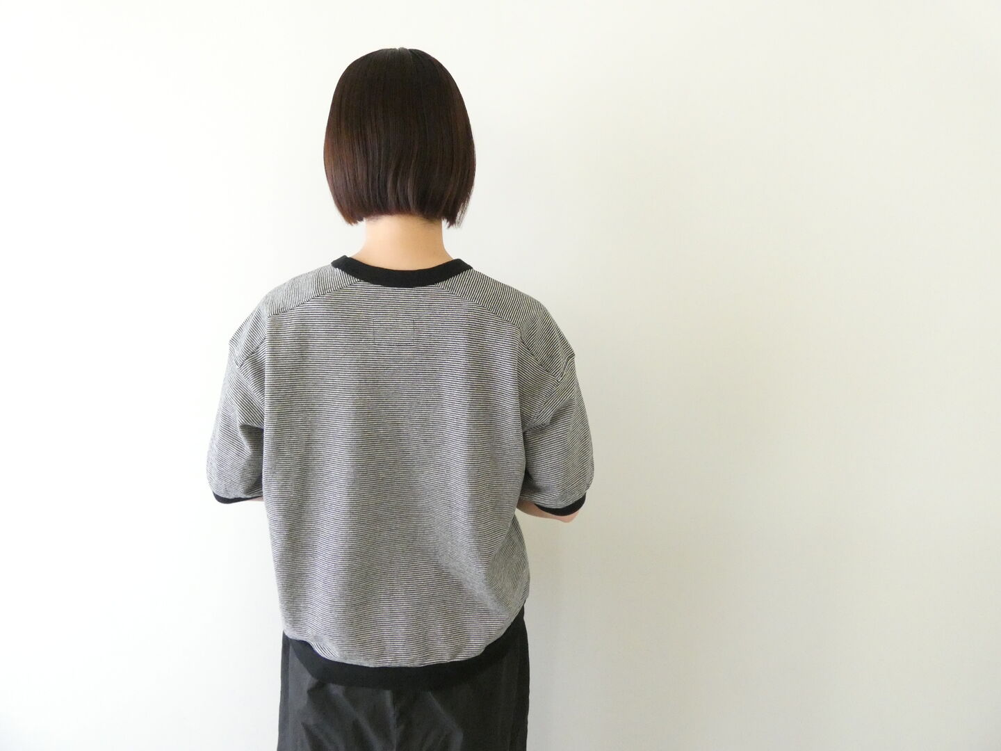 Hands of creation(ハンズオブクリエイション) ラフィスウェーデンカノコ盲縞ハーフスリーブプルオーバーの商品画像11