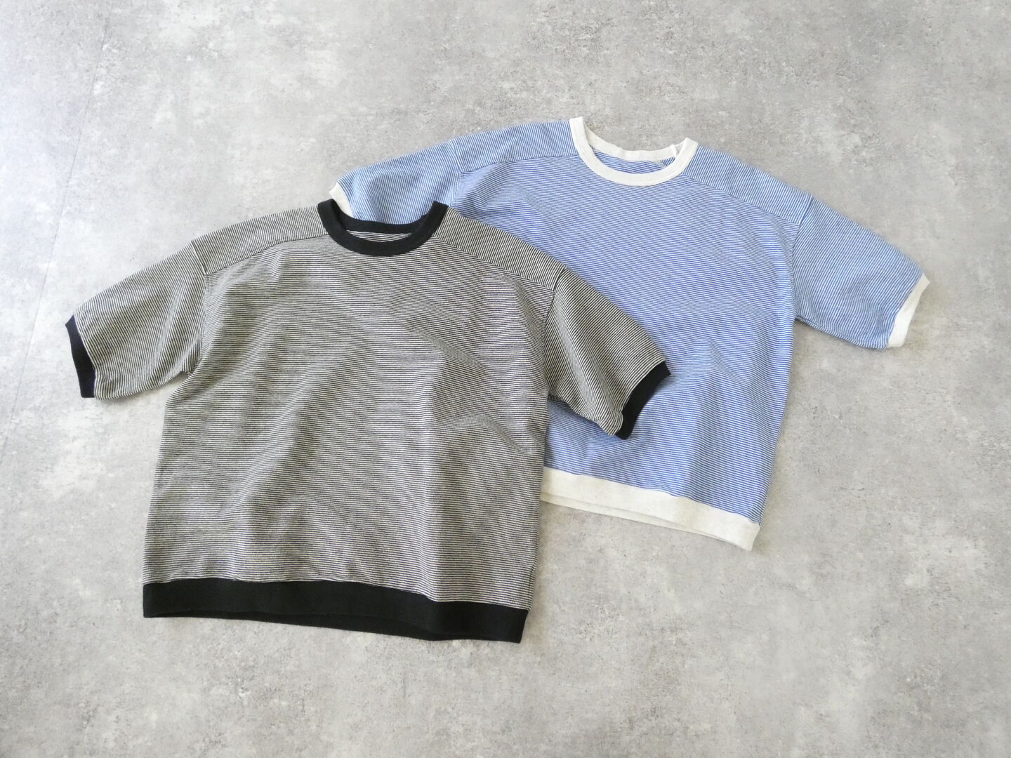 Hands of creation(ハンズオブクリエイション) ラフィスウェーデンカノコ盲縞ハーフスリーブプルオーバーの商品画像3