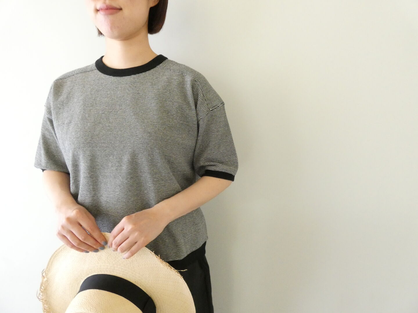 Hands of creation(ハンズオブクリエイション) ラフィスウェーデンカノコ盲縞ハーフスリーブプルオーバーの商品画像4