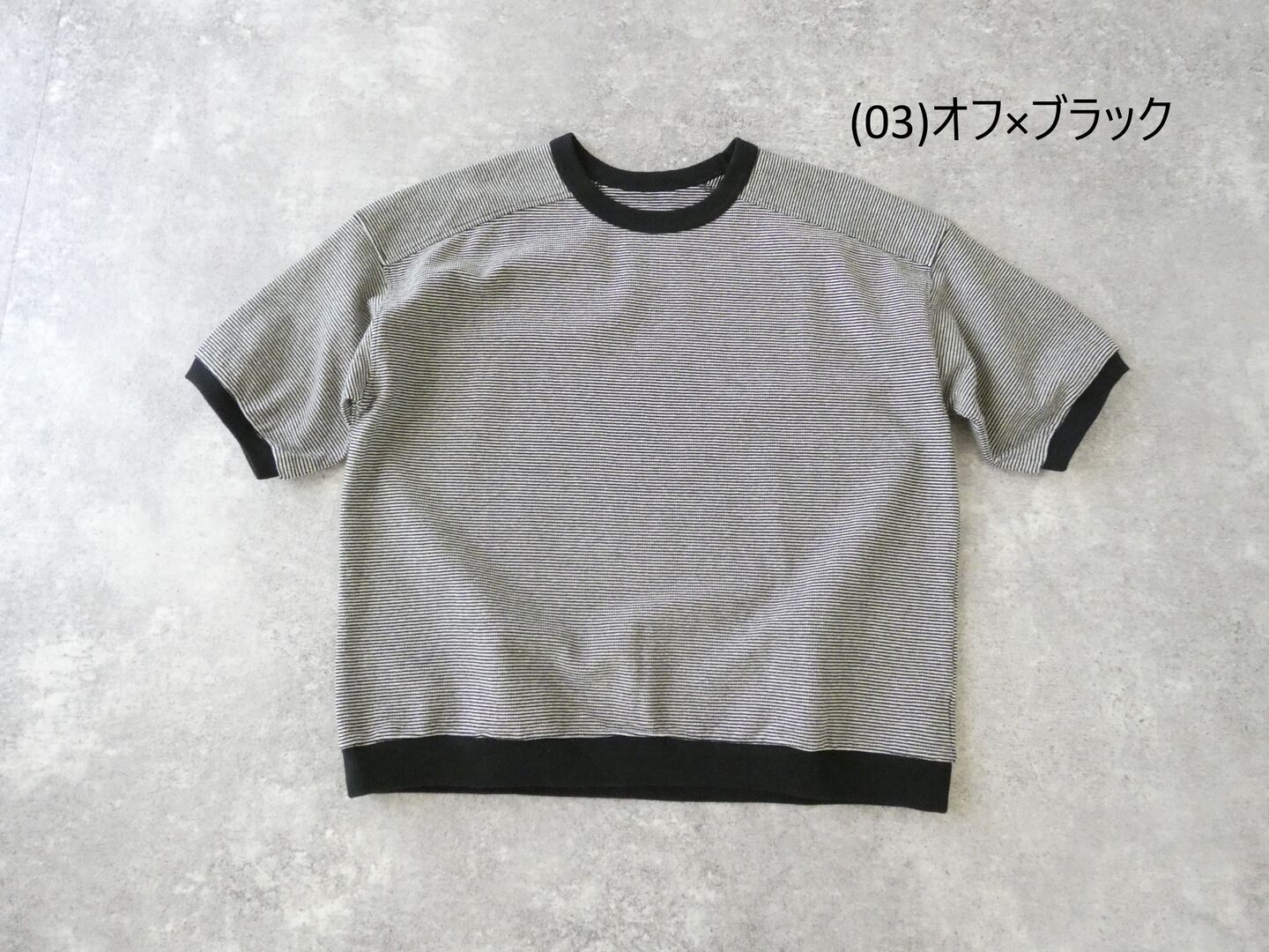 Hands of creation(ハンズオブクリエイション) ラフィスウェーデンカノコ盲縞ハーフスリーブプルオーバーの商品画像42