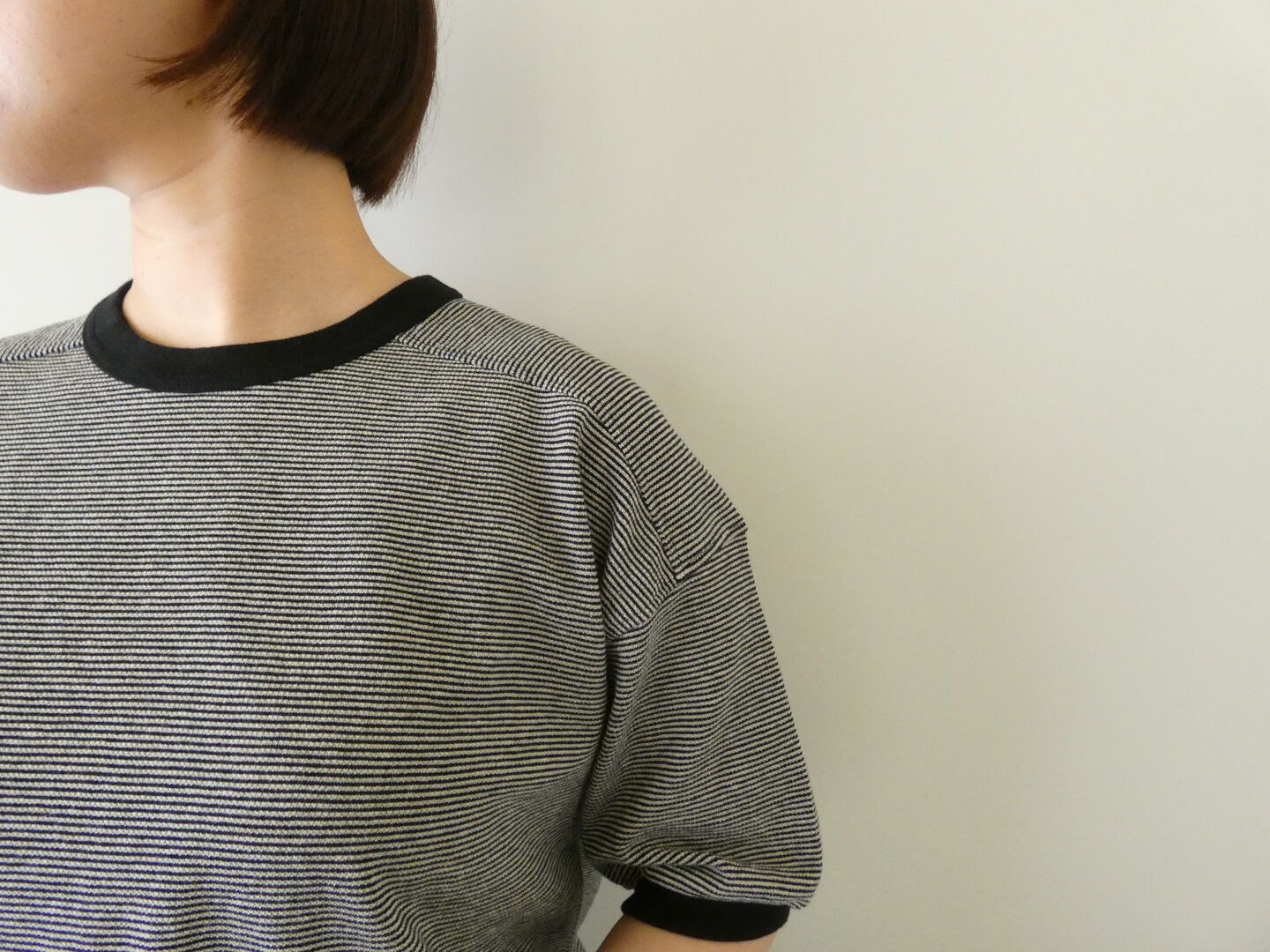 Hands of creation(ハンズオブクリエイション) ラフィスウェーデンカノコ盲縞ハーフスリーブプルオーバーの商品画像5