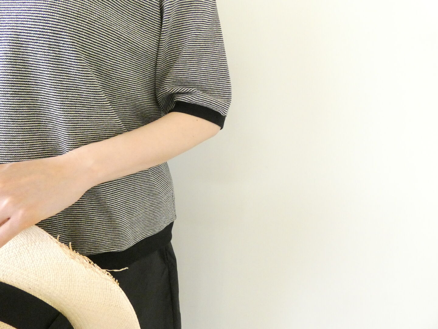 Hands of creation(ハンズオブクリエイション) ラフィスウェーデンカノコ盲縞ハーフスリーブプルオーバーの商品画像6