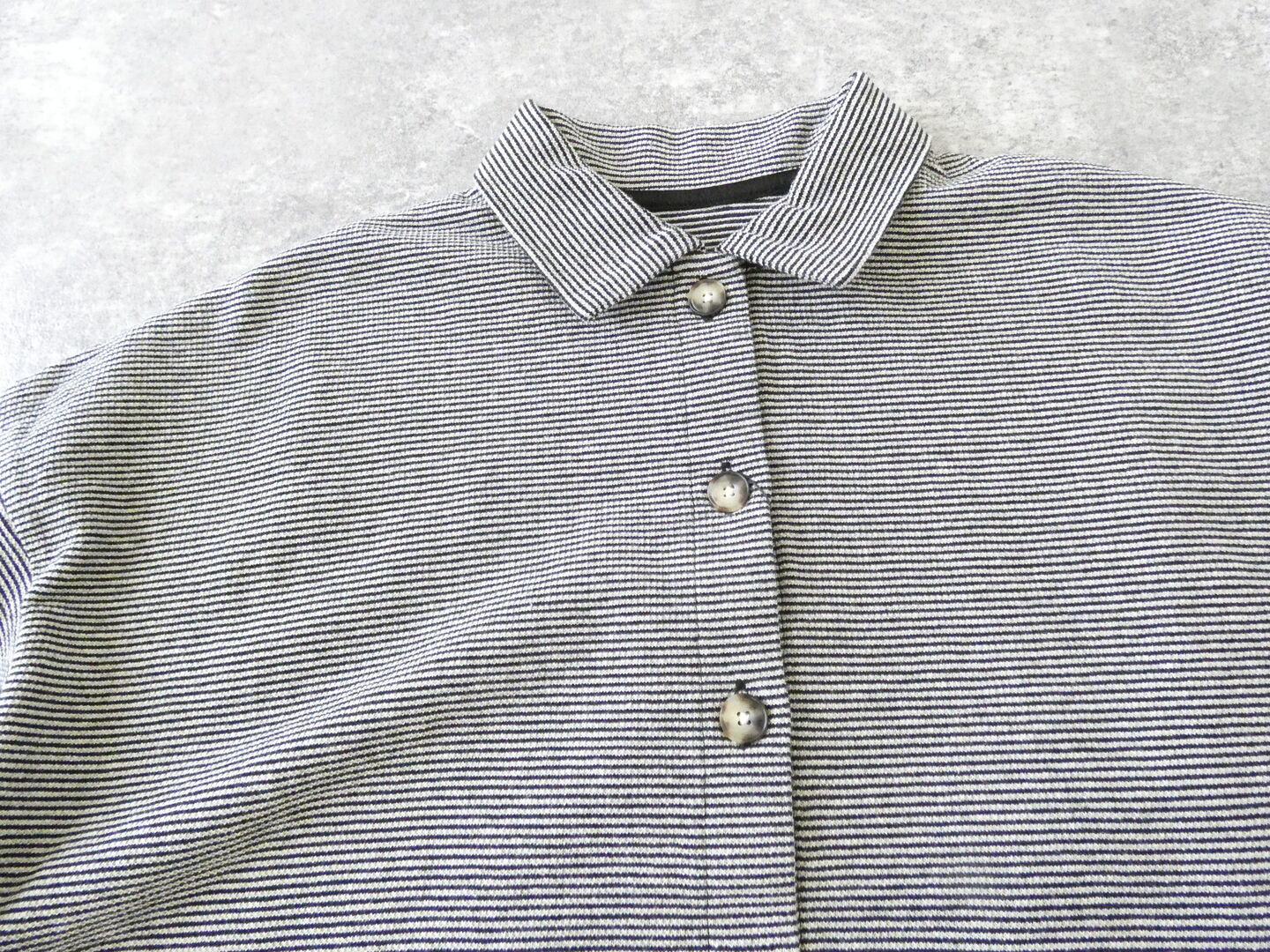 Hands of creation(ハンズオブクリエイション) ラフィスウェーデンカノコ盲縞ポロ衿カーディガンの商品画像22