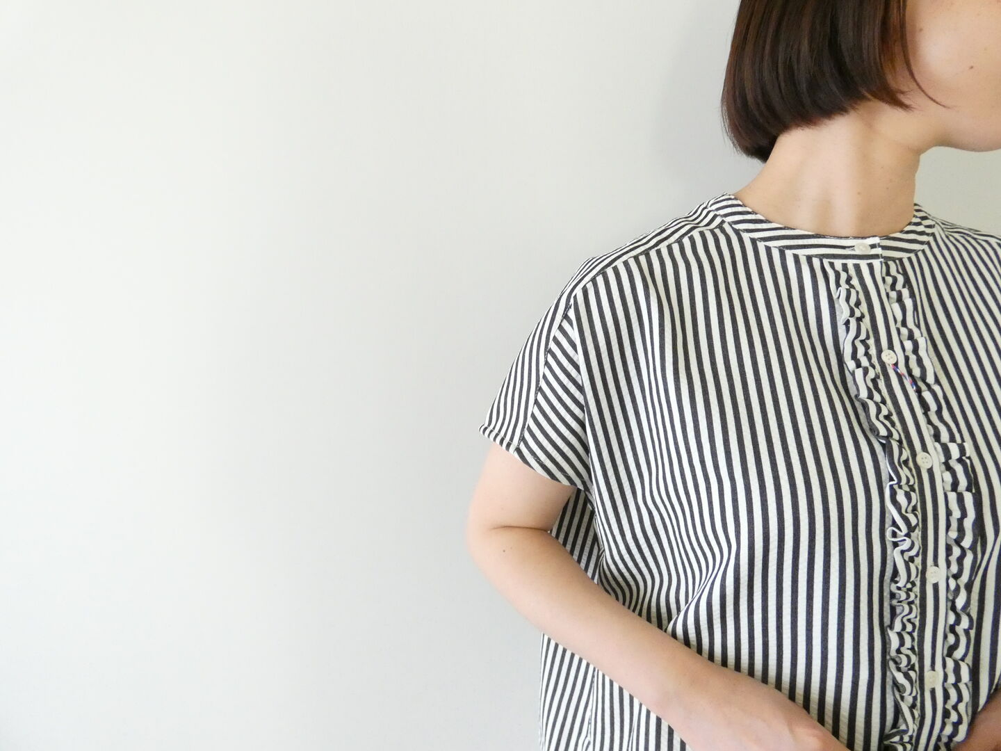 PONT DE CHALONS(ポンデシャロン) サッカーフリルブラウスの商品画像7