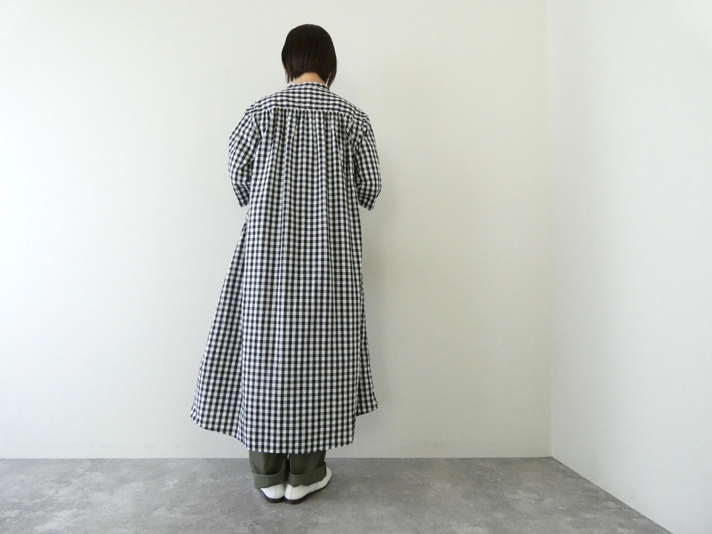 ichi(イチ) ブロードギンガムワンピースの商品画像5