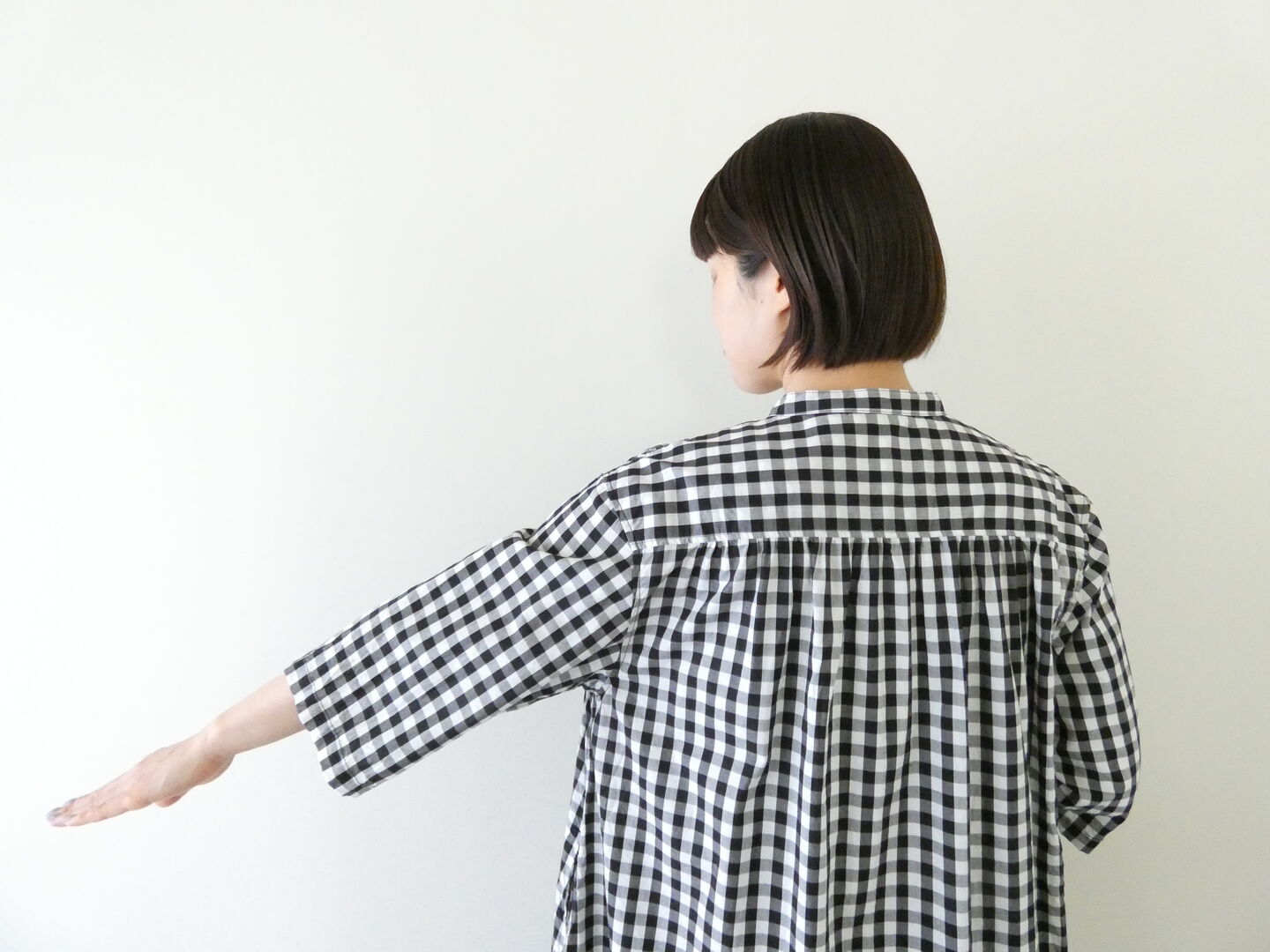 ichi(イチ) ブロードギンガムワンピースの商品画像8