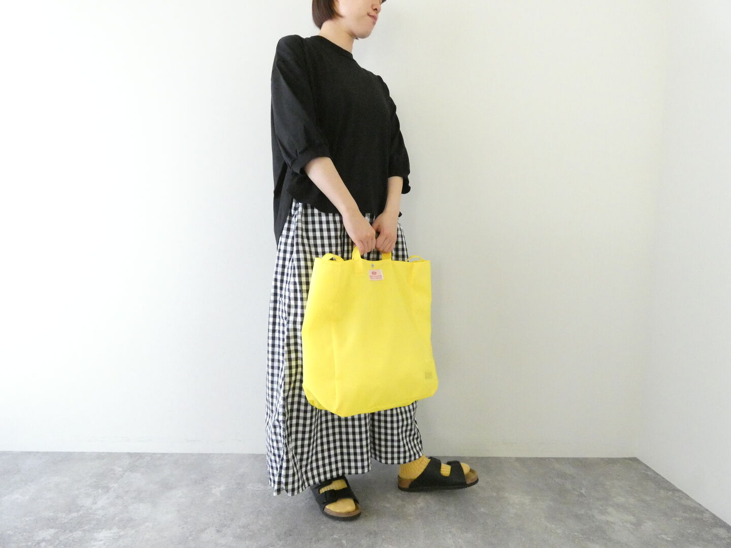 ichi(イチ) ギンガムワイドパンツの商品画像2