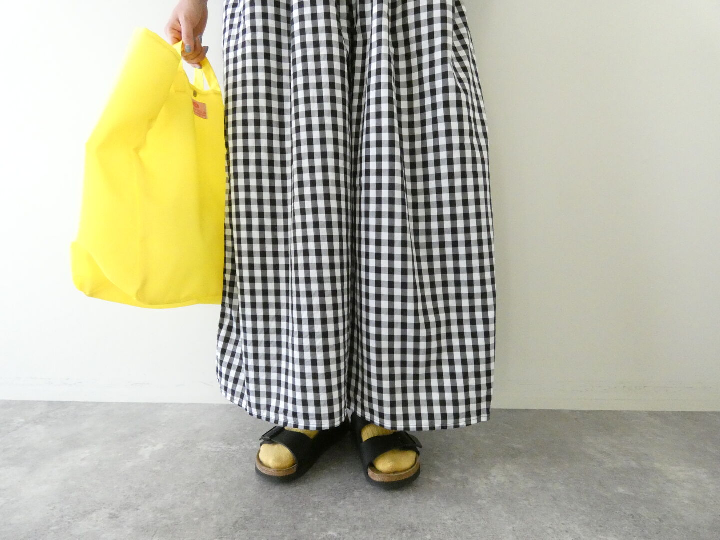 ichi(イチ) ギンガムワイドパンツの商品画像22