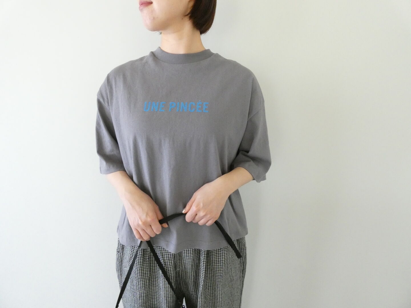 SOUFFLE オーガニックコットン半袖ボックスプリントT　UNE PINCEEの商品画像4
