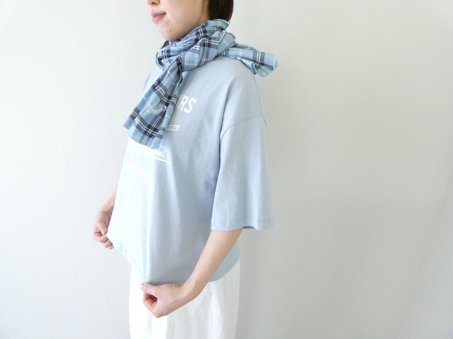 SOUFFLE オーガニックコットン半袖ボックスプリントT　LES MEILLEURSの商品画像1