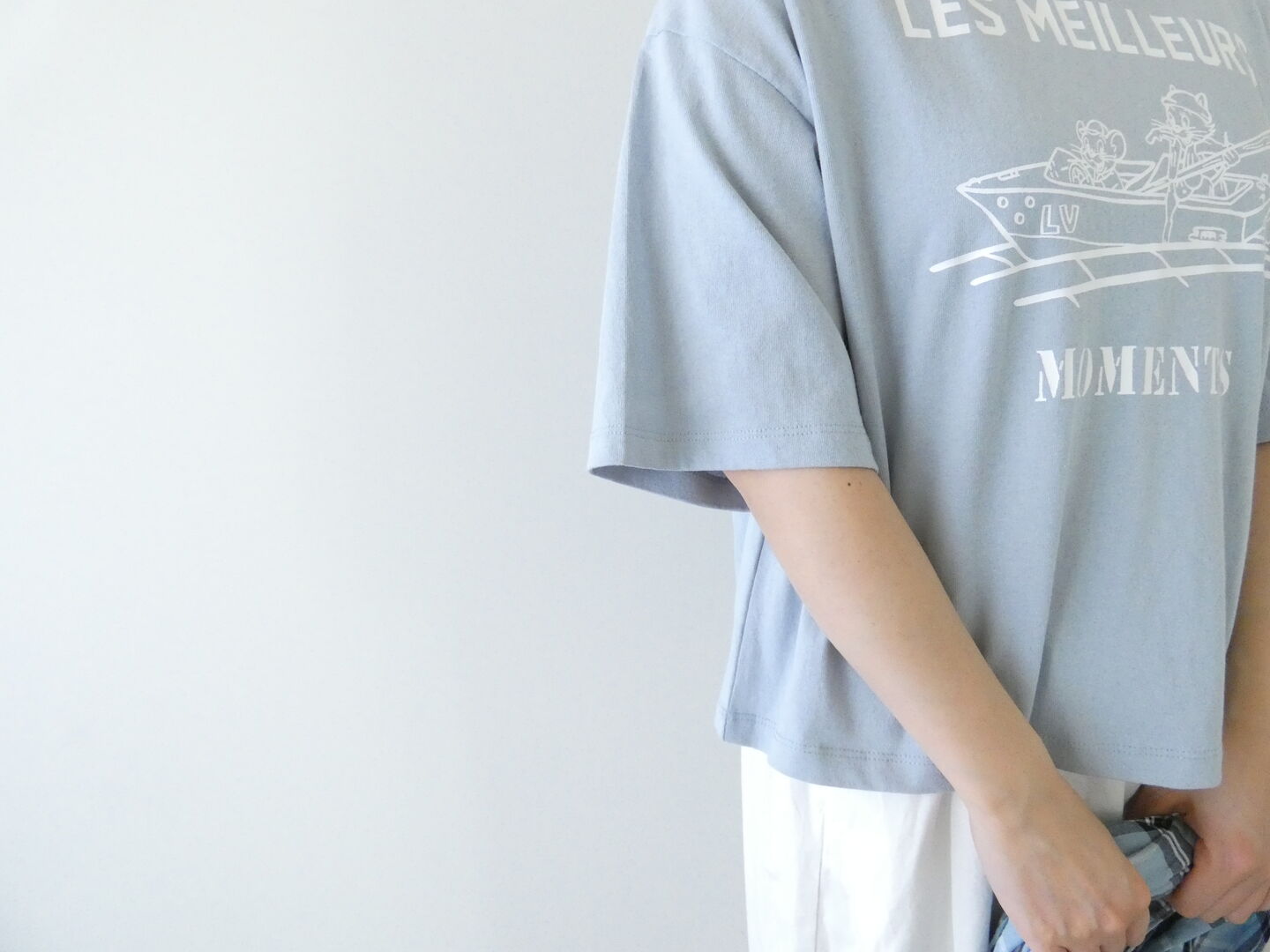 SOUFFLE オーガニックコットン半袖ボックスプリントT　LES MEILLEURSの商品画像4