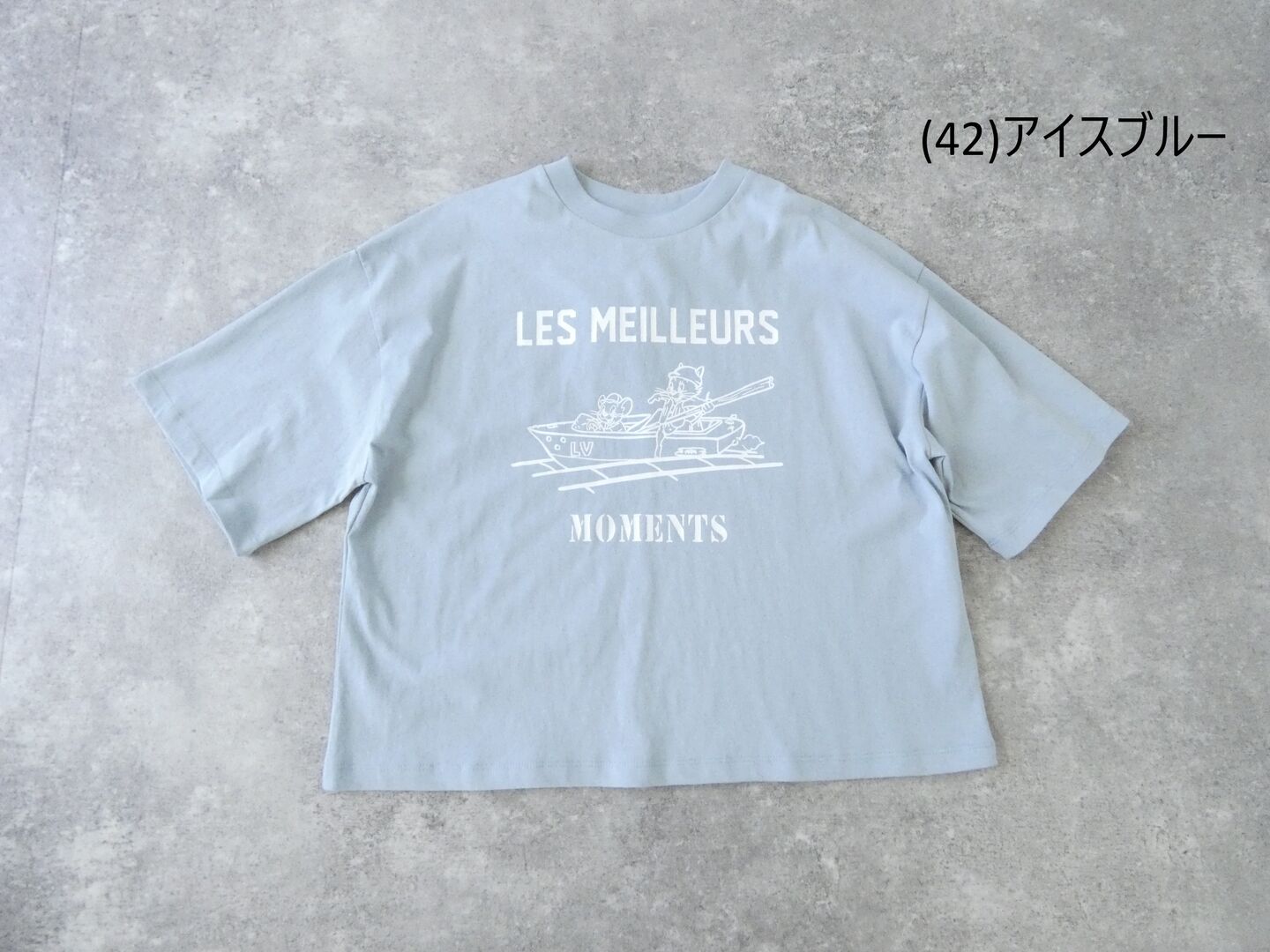 SOUFFLE オーガニックコットン半袖ボックスプリントT　LES MEILLEURSの商品画像42