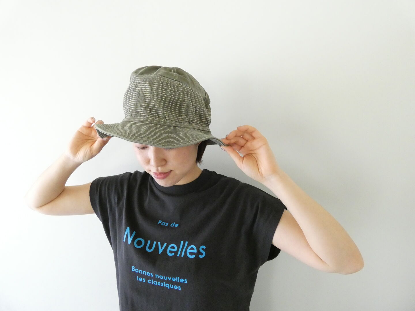 SOUFFLE オーガニックコットンフレンチプリントTの商品画像2