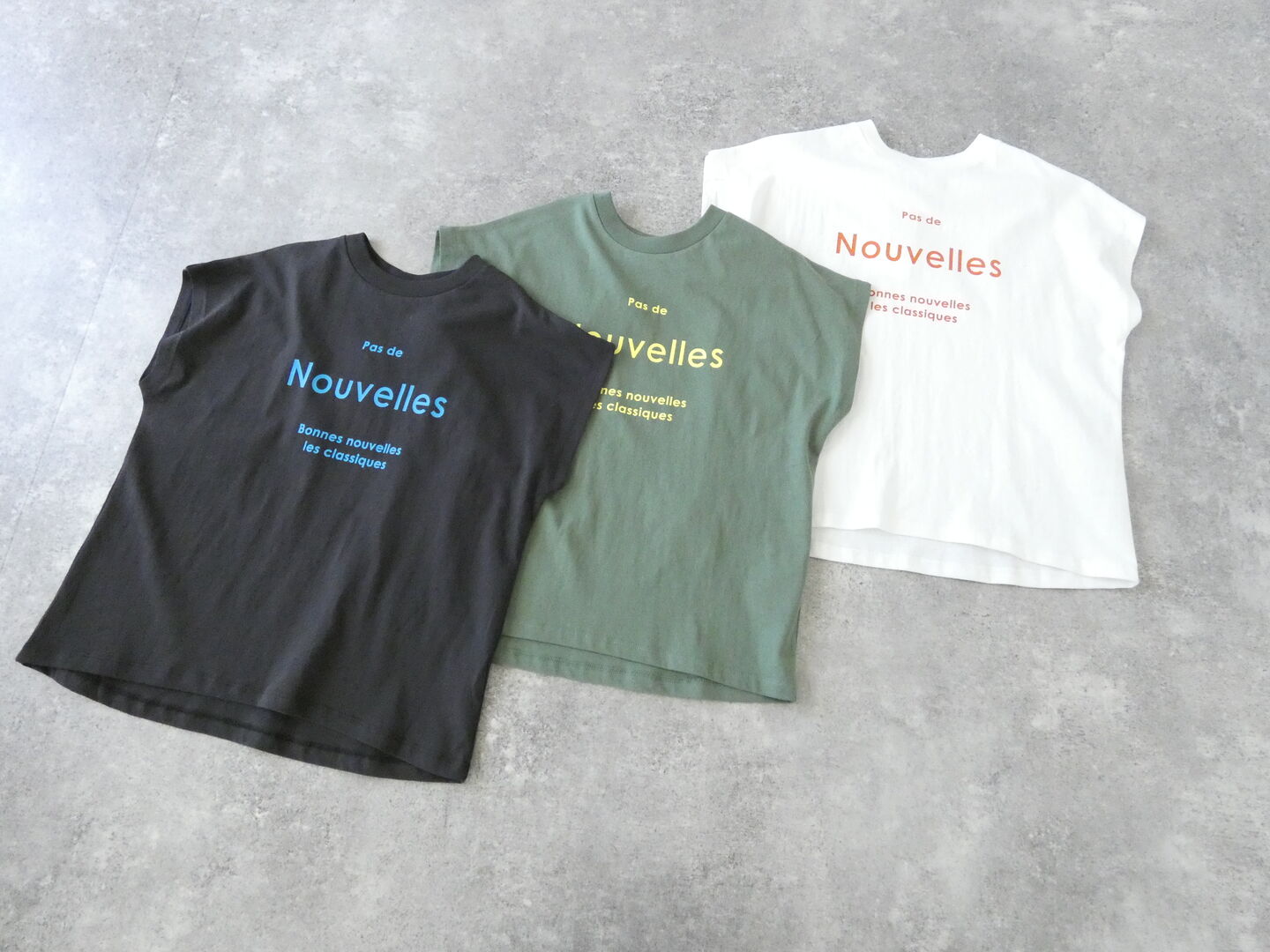 SOUFFLE オーガニックコットンフレンチプリントTの商品画像3