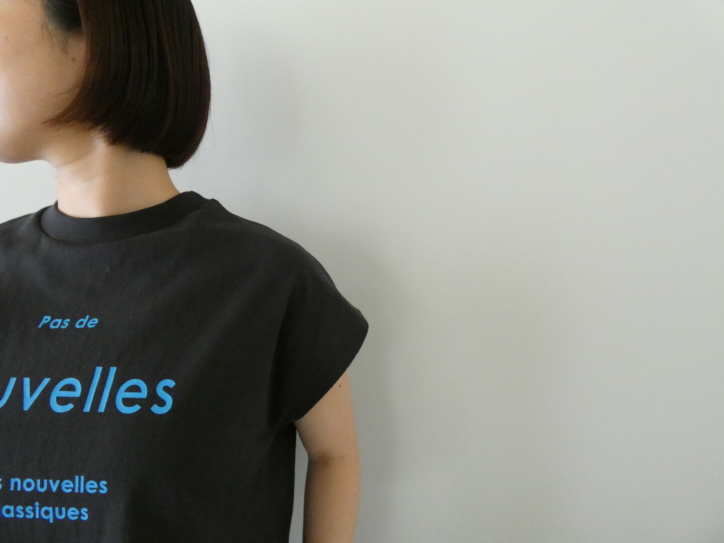 SOUFFLE オーガニックコットンフレンチプリントTの商品画像5