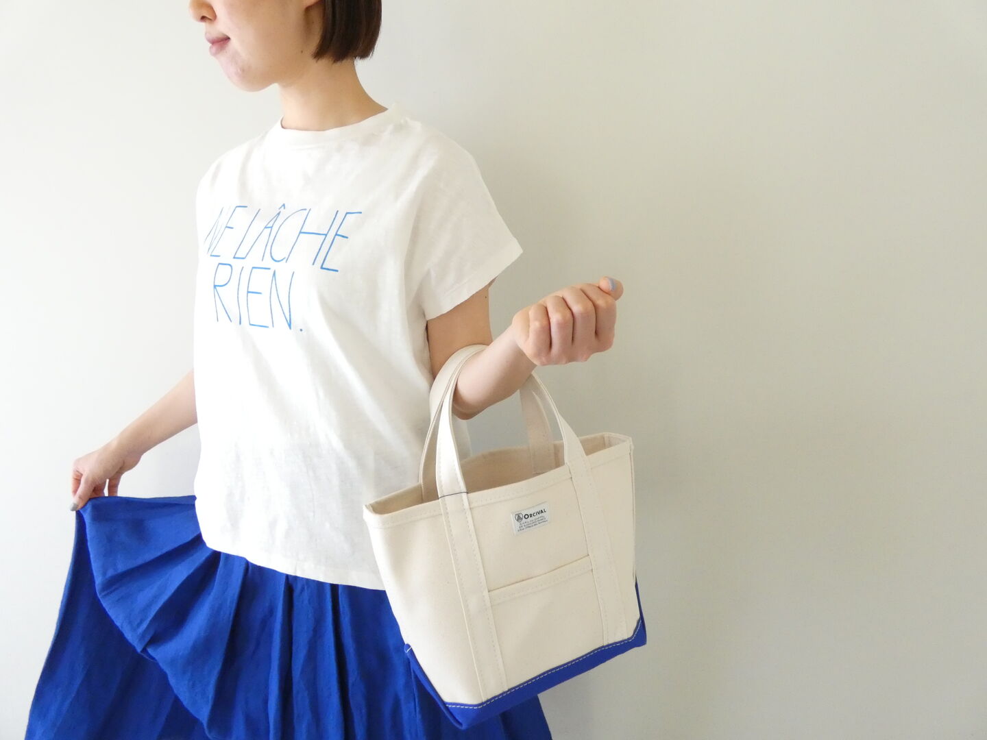 SOUFFLE ソフトスラブ天竺フレンチTシャツの商品画像4