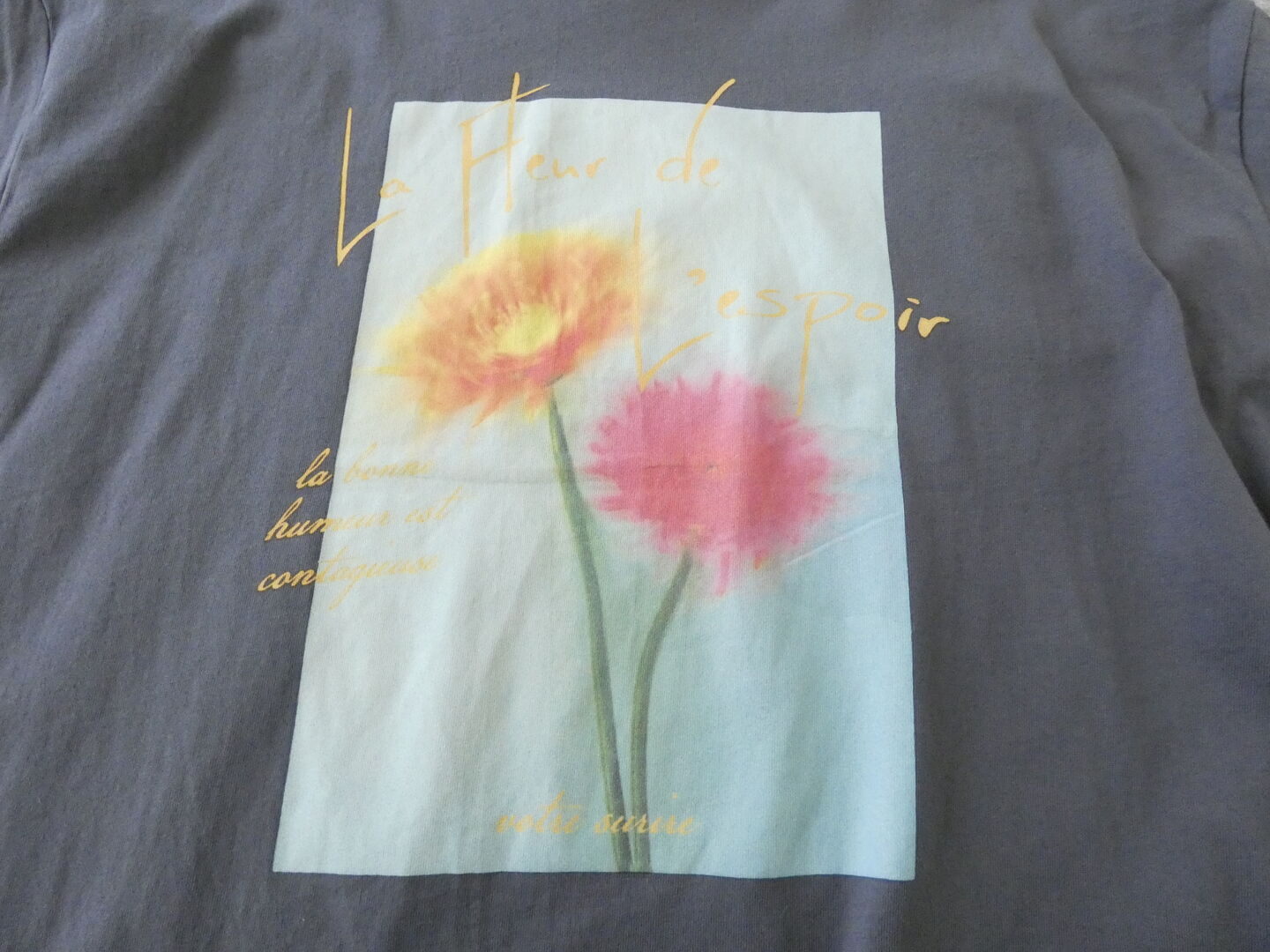 SOUFFLE ソフトスラブ天竺サイドスリットプリントTの商品画像31