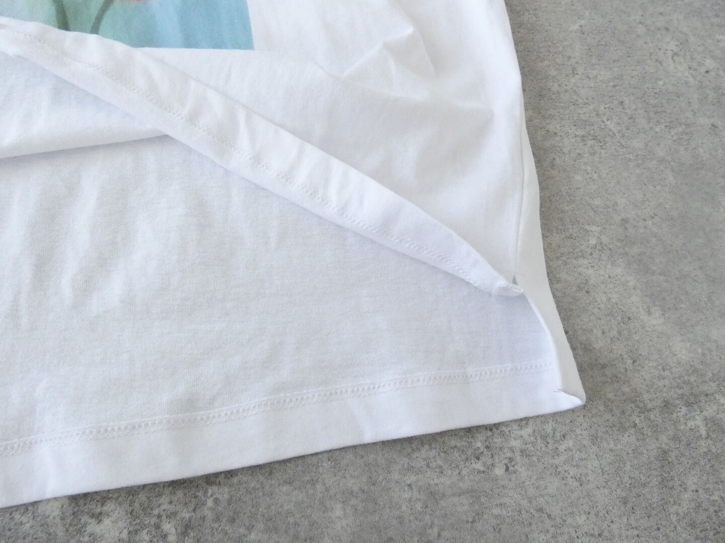 SOUFFLE ソフトスラブ天竺サイドスリットプリントTの商品画像48