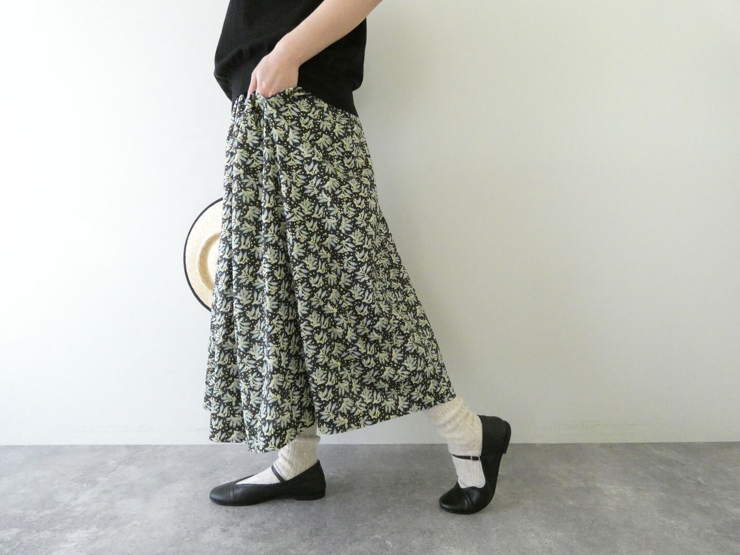 sosotto(ソソット) LIBERTYタナローンタックギャザースカートの商品画像8