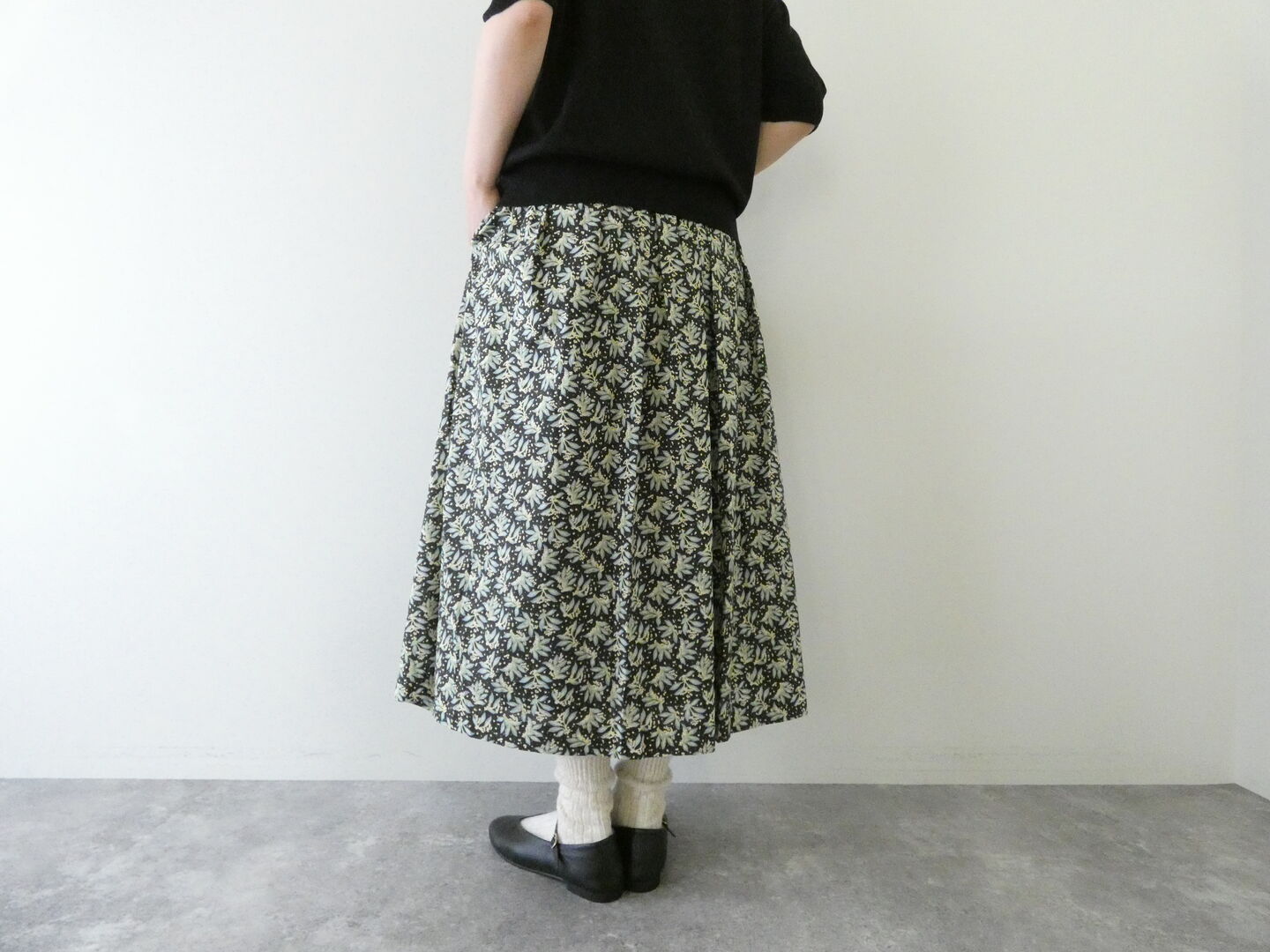 sosotto(ソソット) LIBERTYタナローンタックギャザースカートの商品画像9