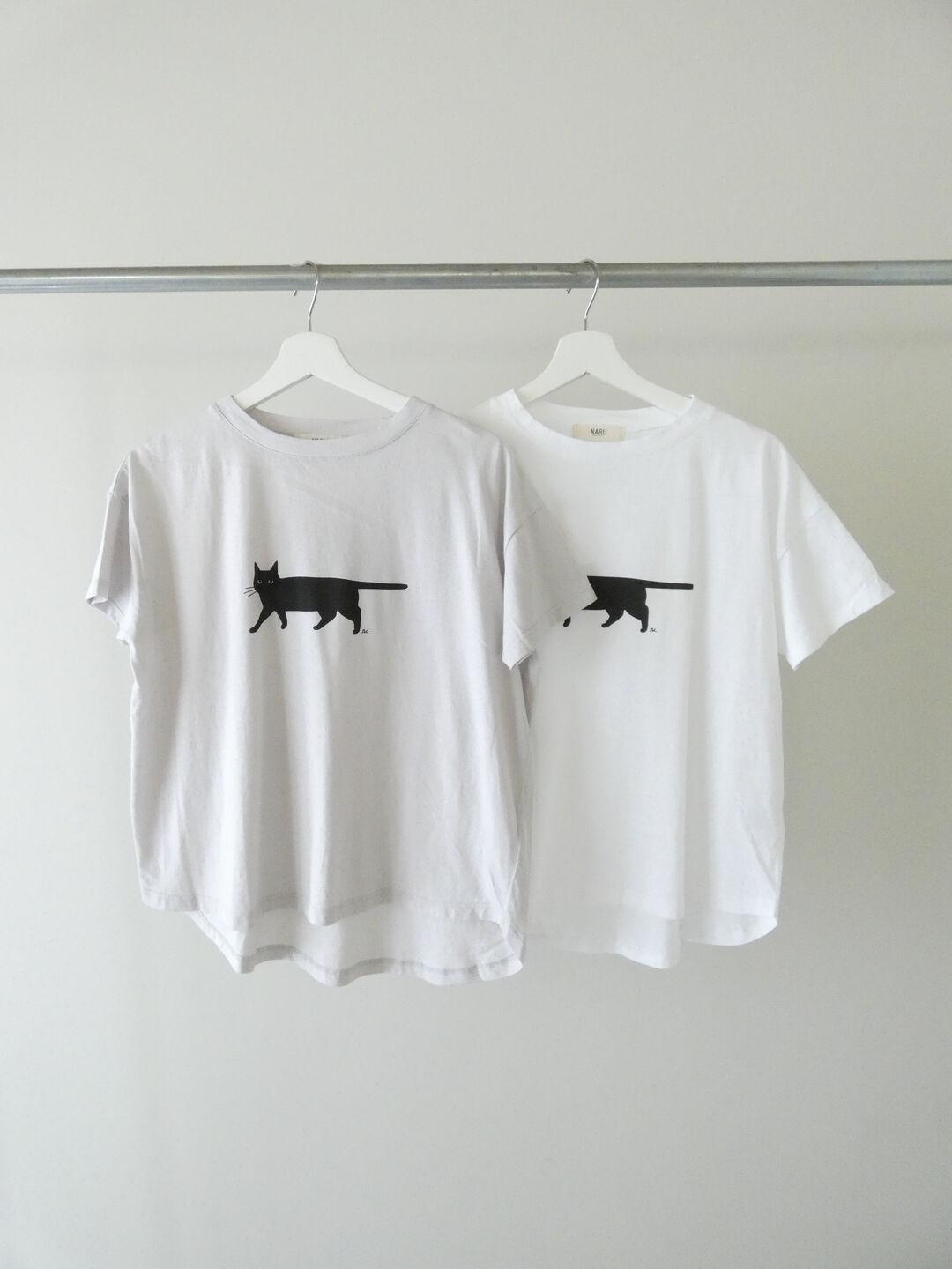 NARU ナチュラルソフト天竺くろねこシャツの商品画像11