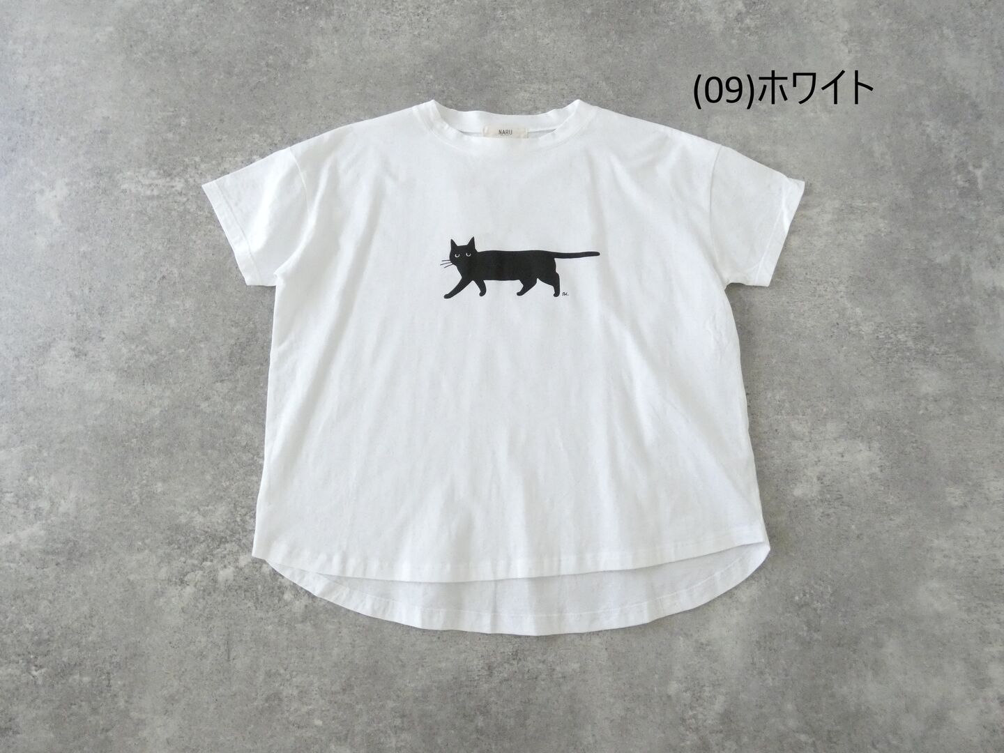 NARU ナチュラルソフト天竺くろねこシャツの商品画像28