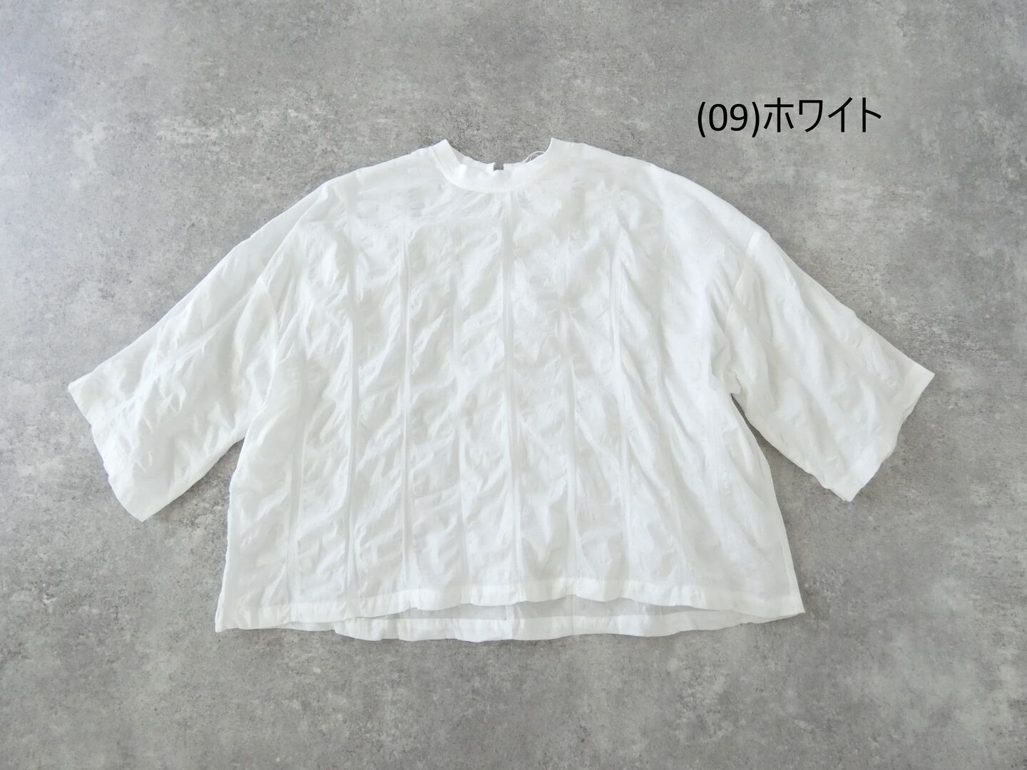 NARU デザイン塩縮チェックワイドシャツの商品画像28