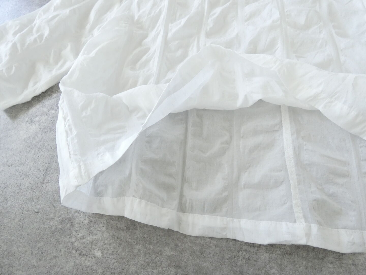 NARU デザイン塩縮チェックワイドシャツの商品画像34