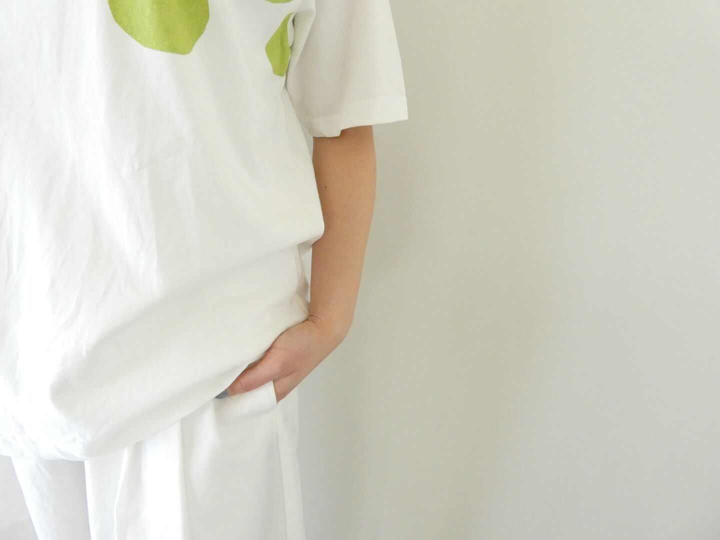 NATURAL LAUNDRY(ナチュラルランドリー) 空紡天竺リンゴプリント半袖Tシャツの商品画像23