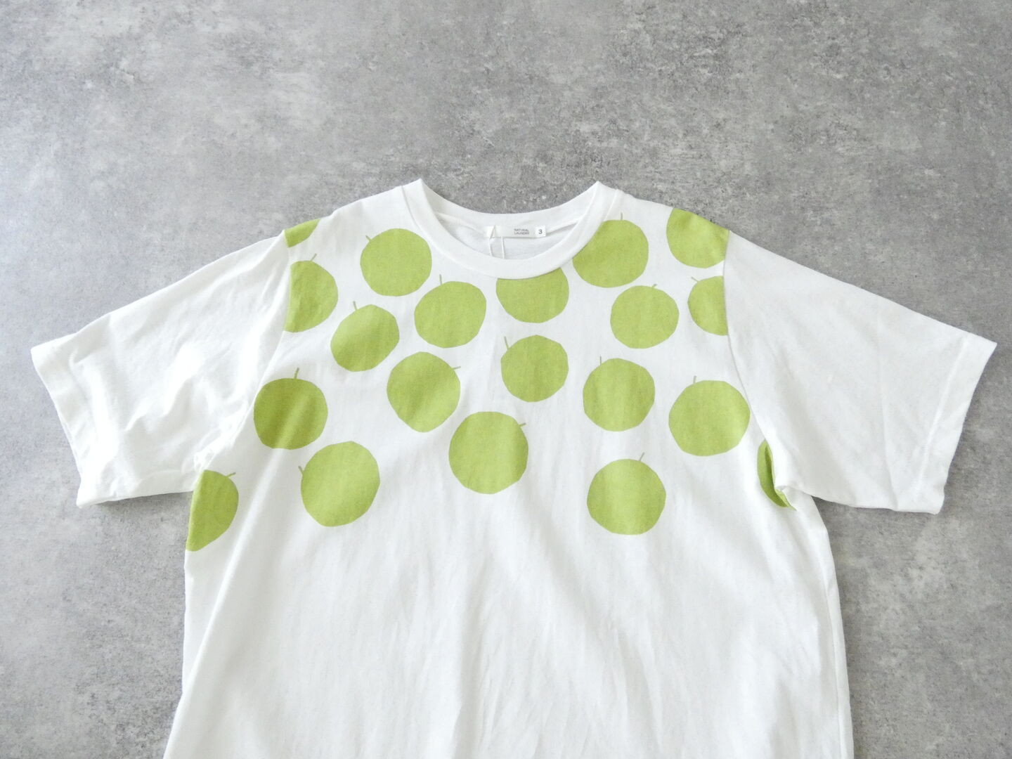 NATURAL LAUNDRY(ナチュラルランドリー) 空紡天竺リンゴプリント半袖Tシャツの商品画像25