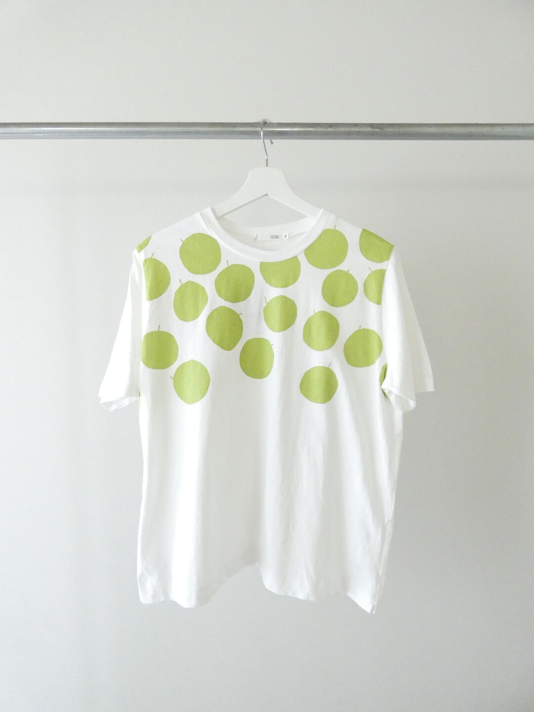 NATURAL LAUNDRY(ナチュラルランドリー) 空紡天竺リンゴプリント半袖Tシャツの商品画像7