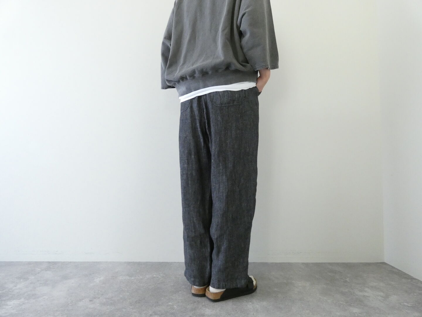 NATURAL LAUNDRY(ナチュラルランドリー) リネンデニムフックパンツの商品画像2