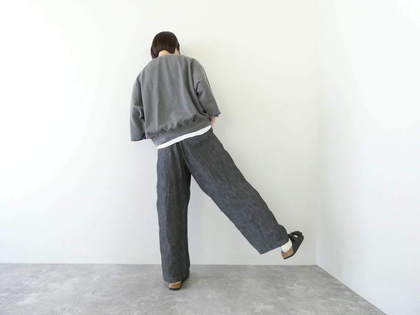 NATURAL LAUNDRY(ナチュラルランドリー) リネンデニムフックパンツの商品画像4