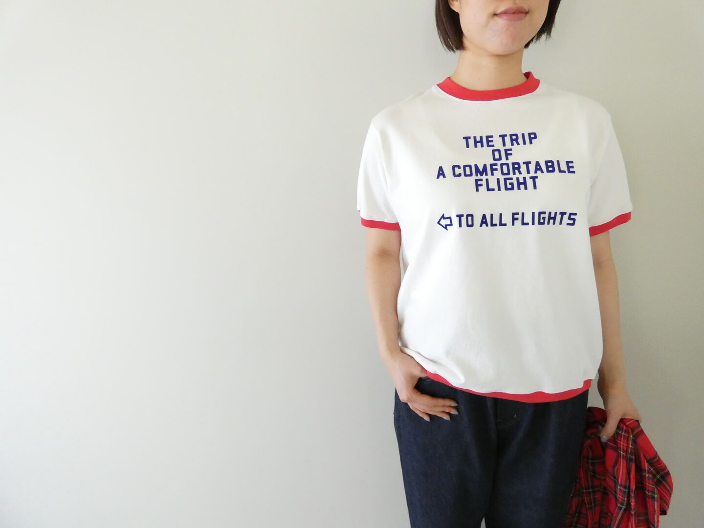 BLUE LAKE MARKET(ブルーレイクマーケット) アメリカンドライ天竺2リンガープリントTeeの商品画像2