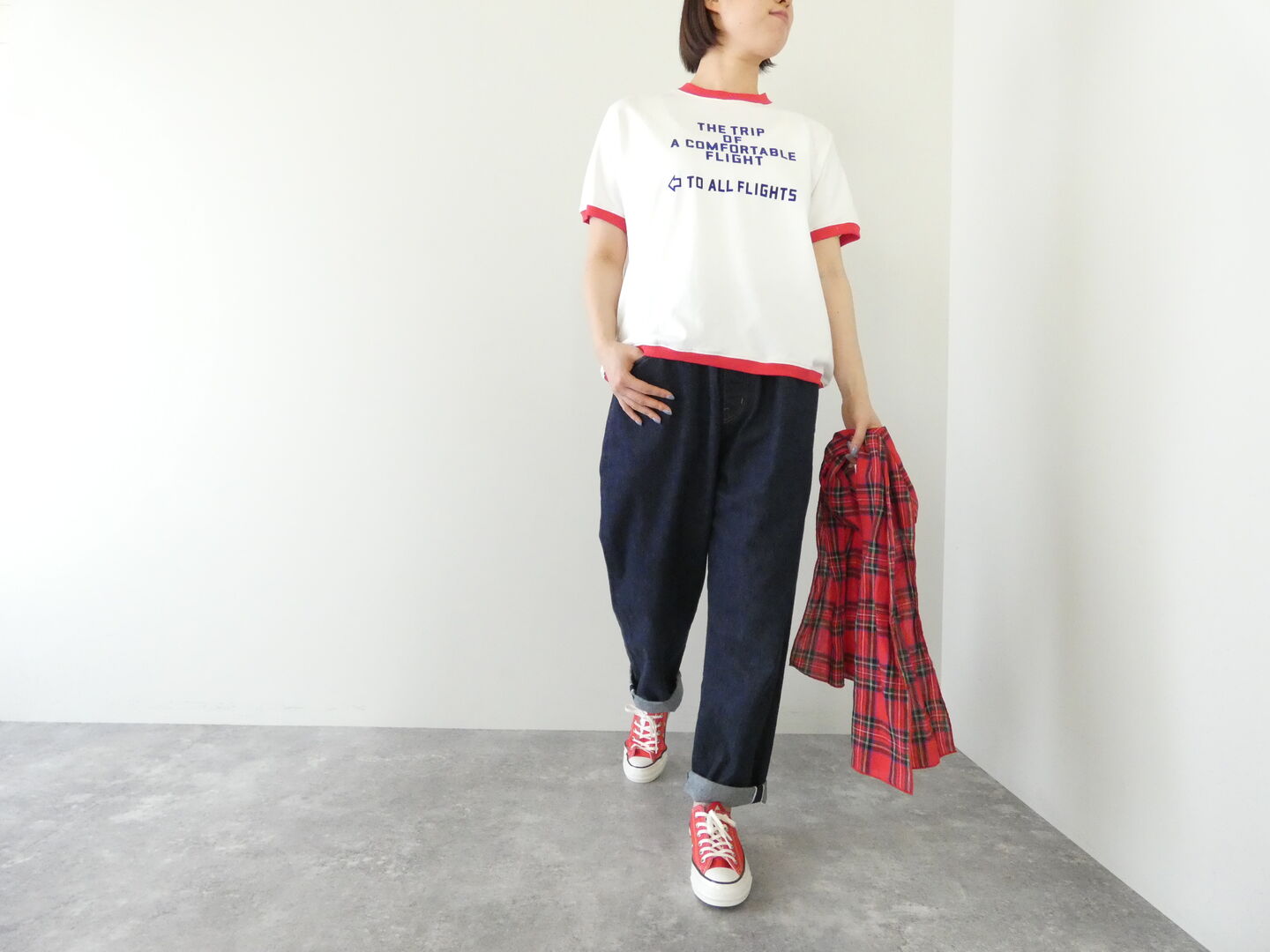 BLUE LAKE MARKET(ブルーレイクマーケット) アメリカンドライ天竺2リンガープリントTeeの商品画像4