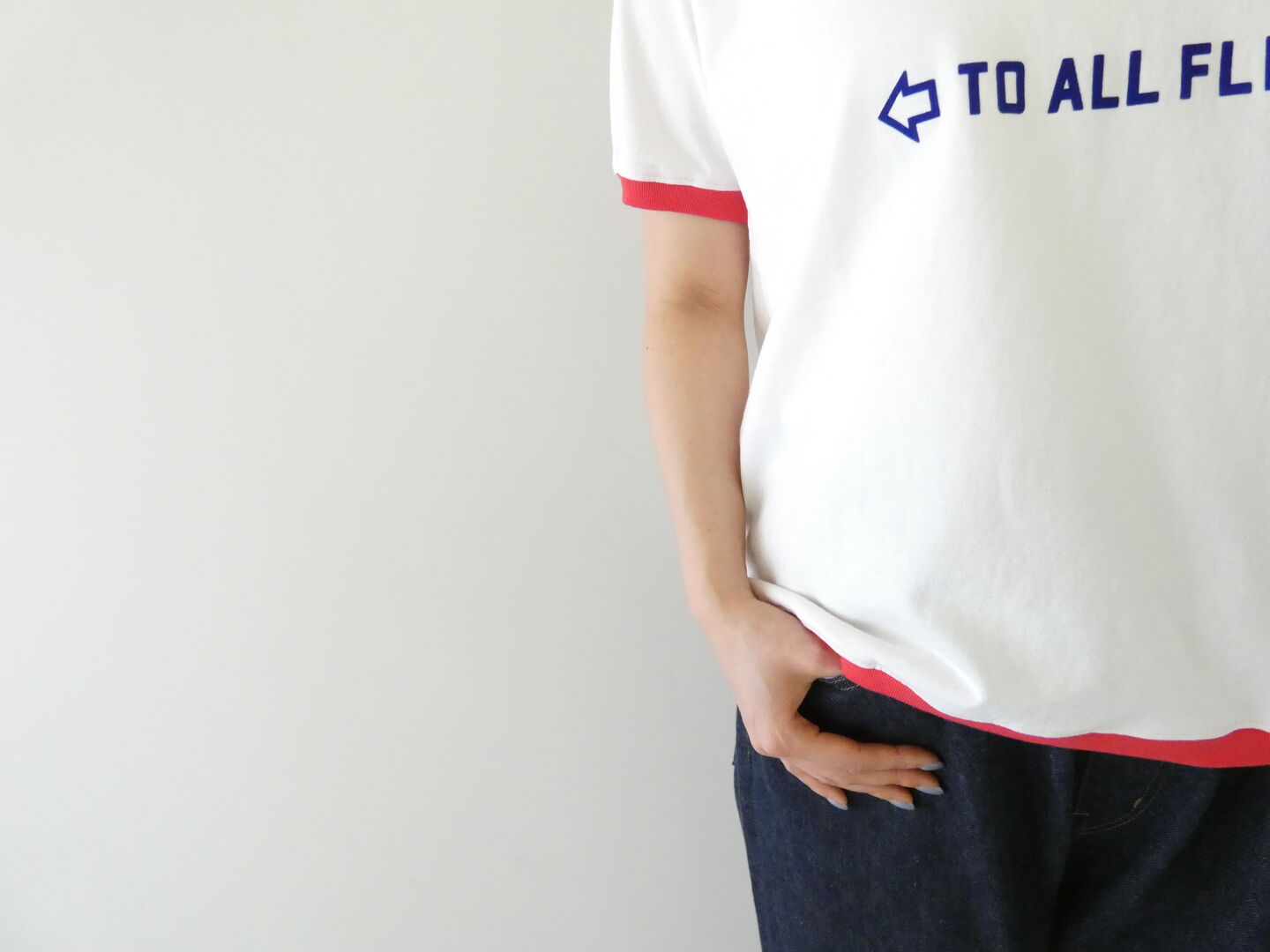 BLUE LAKE MARKET(ブルーレイクマーケット) アメリカンドライ天竺2リンガープリントTeeの商品画像6