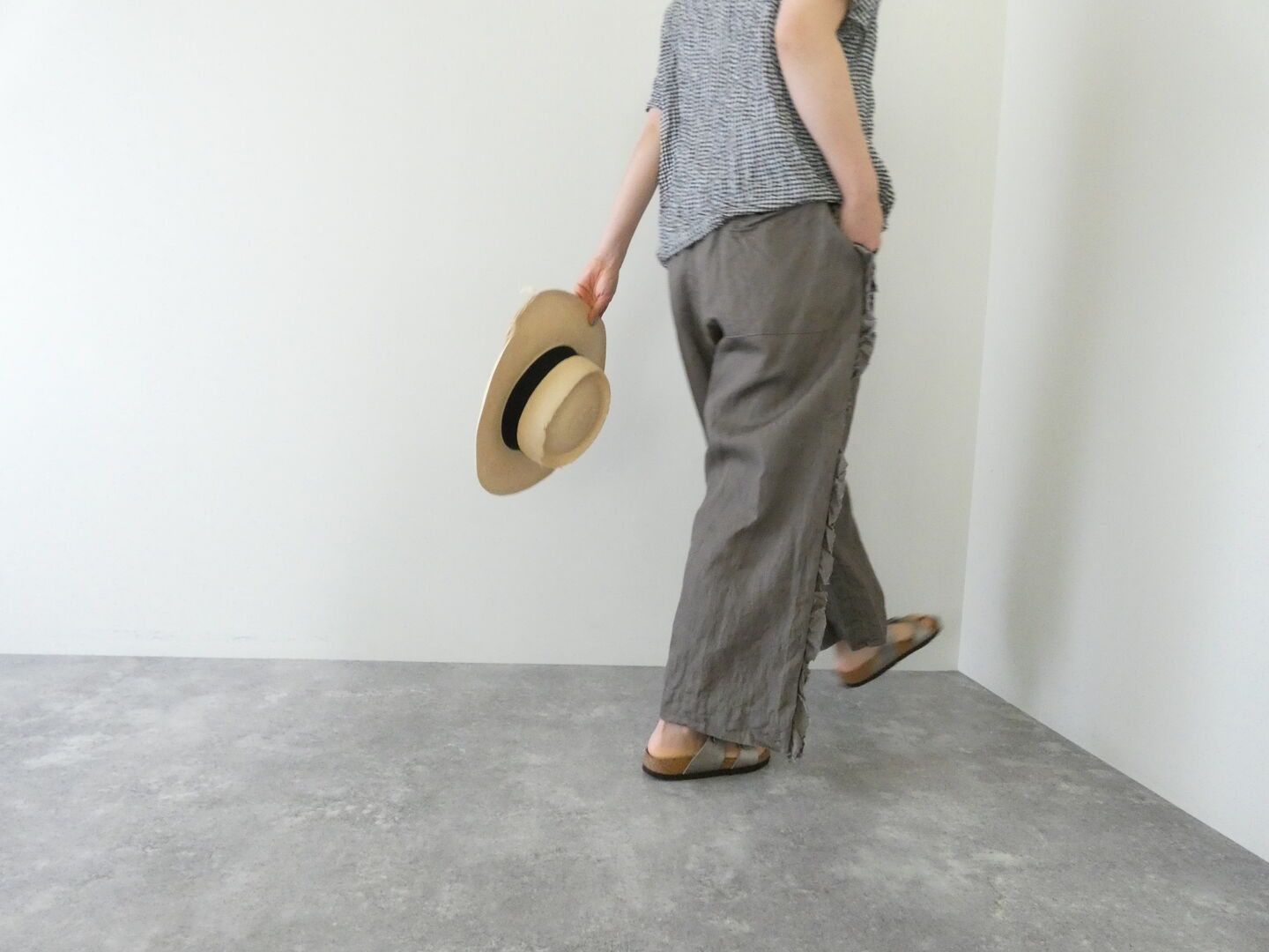 Gauze#(ガーゼ) ライトデニムビビアンパンツの商品画像5