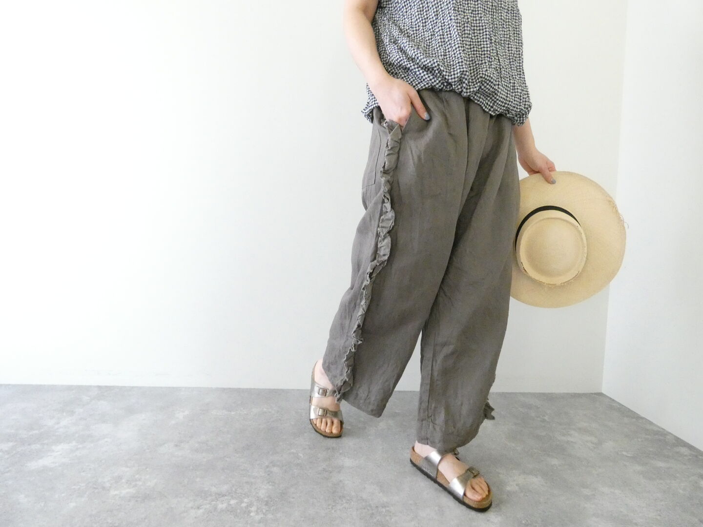 Gauze#(ガーゼ) ライトデニムビビアンパンツの商品画像6