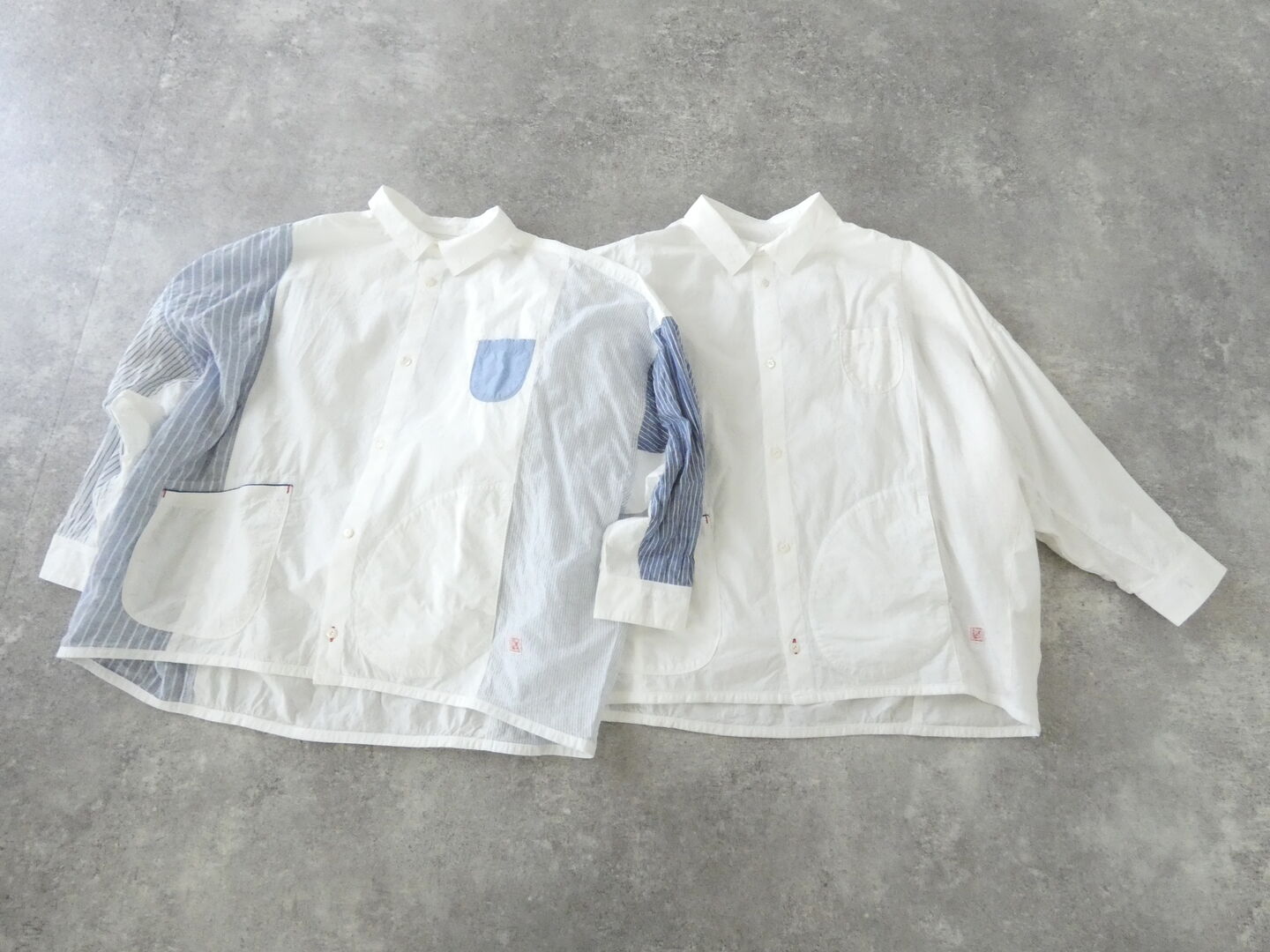 快晴堂(かいせいどう) 初夏の木漏れ日にゆれるシャツ 風をはらむ、長袖シャツの商品画像10