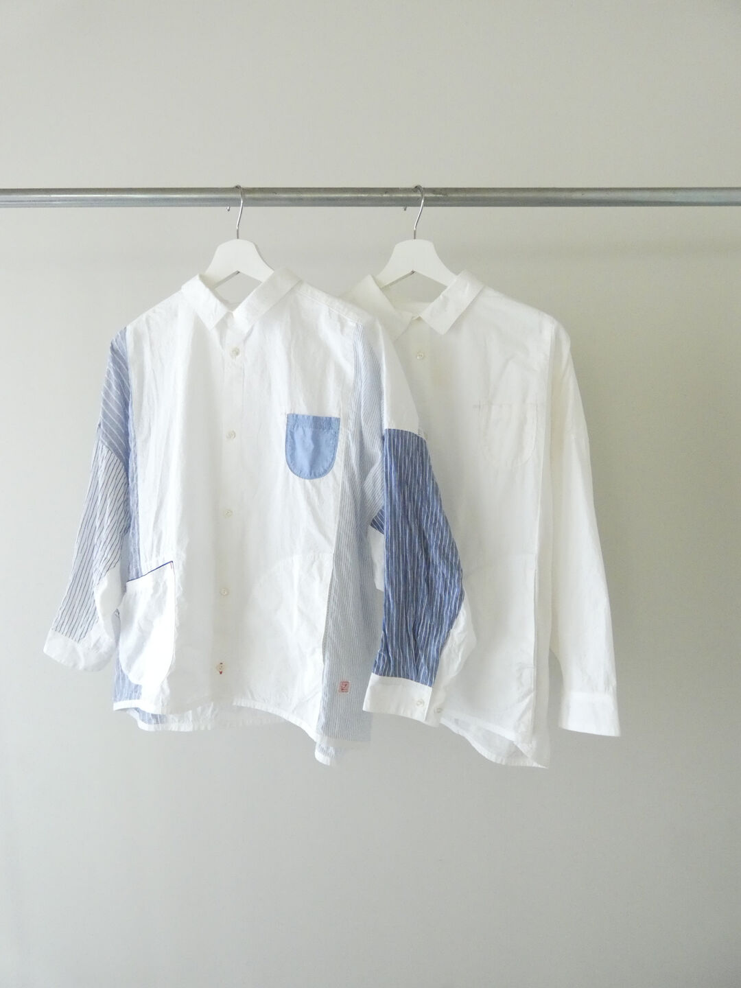 快晴堂(かいせいどう) 初夏の木漏れ日にゆれるシャツ 風をはらむ、長袖シャツの商品画像11