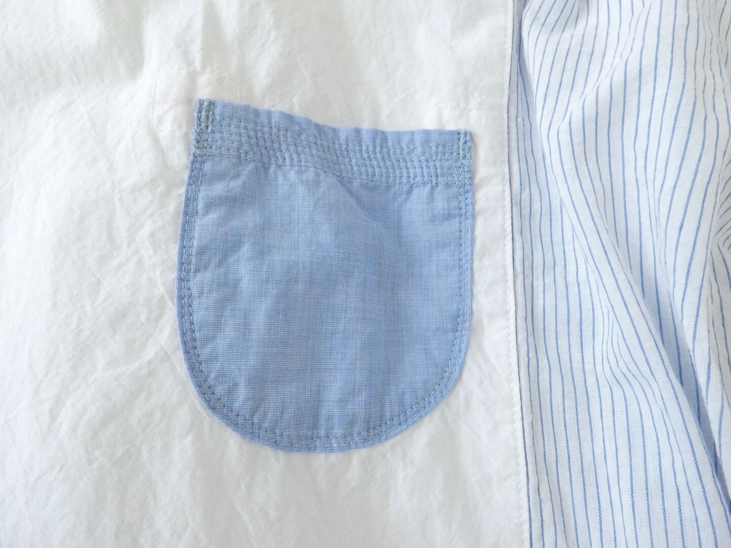 快晴堂(かいせいどう) 初夏の木漏れ日にゆれるシャツ 風をはらむ、7分袖ロングシャツの商品画像23