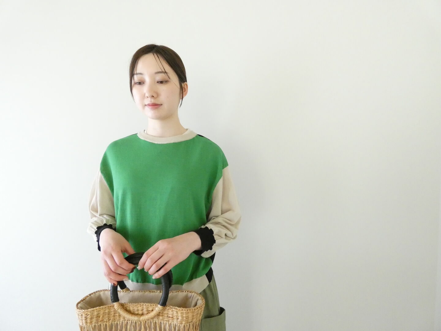 mao made(マオメイド) 2WAY配色パフスリーブカーディガンの商品画像10