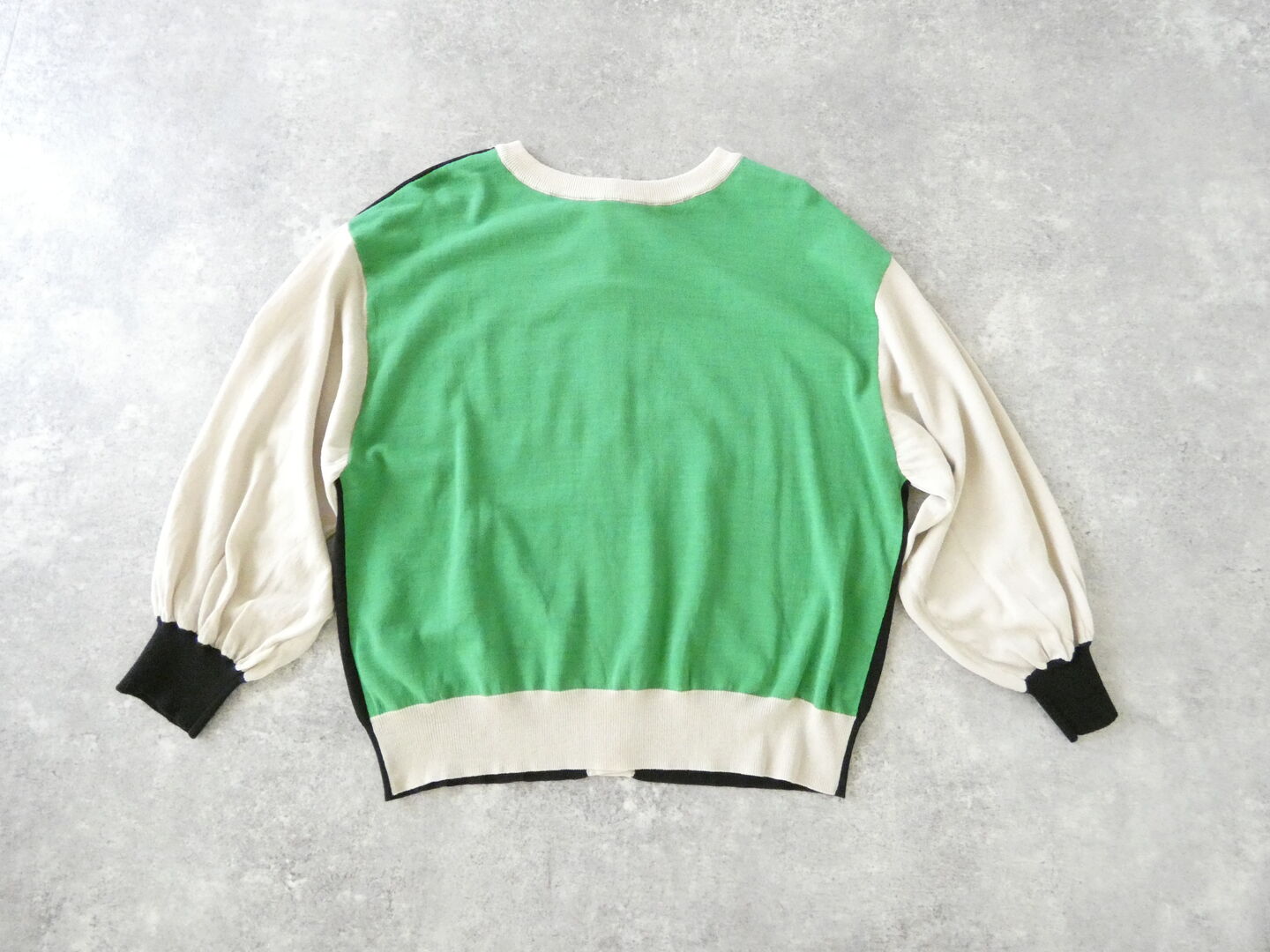 mao made(マオメイド) 2WAY配色パフスリーブカーディガンの商品画像11