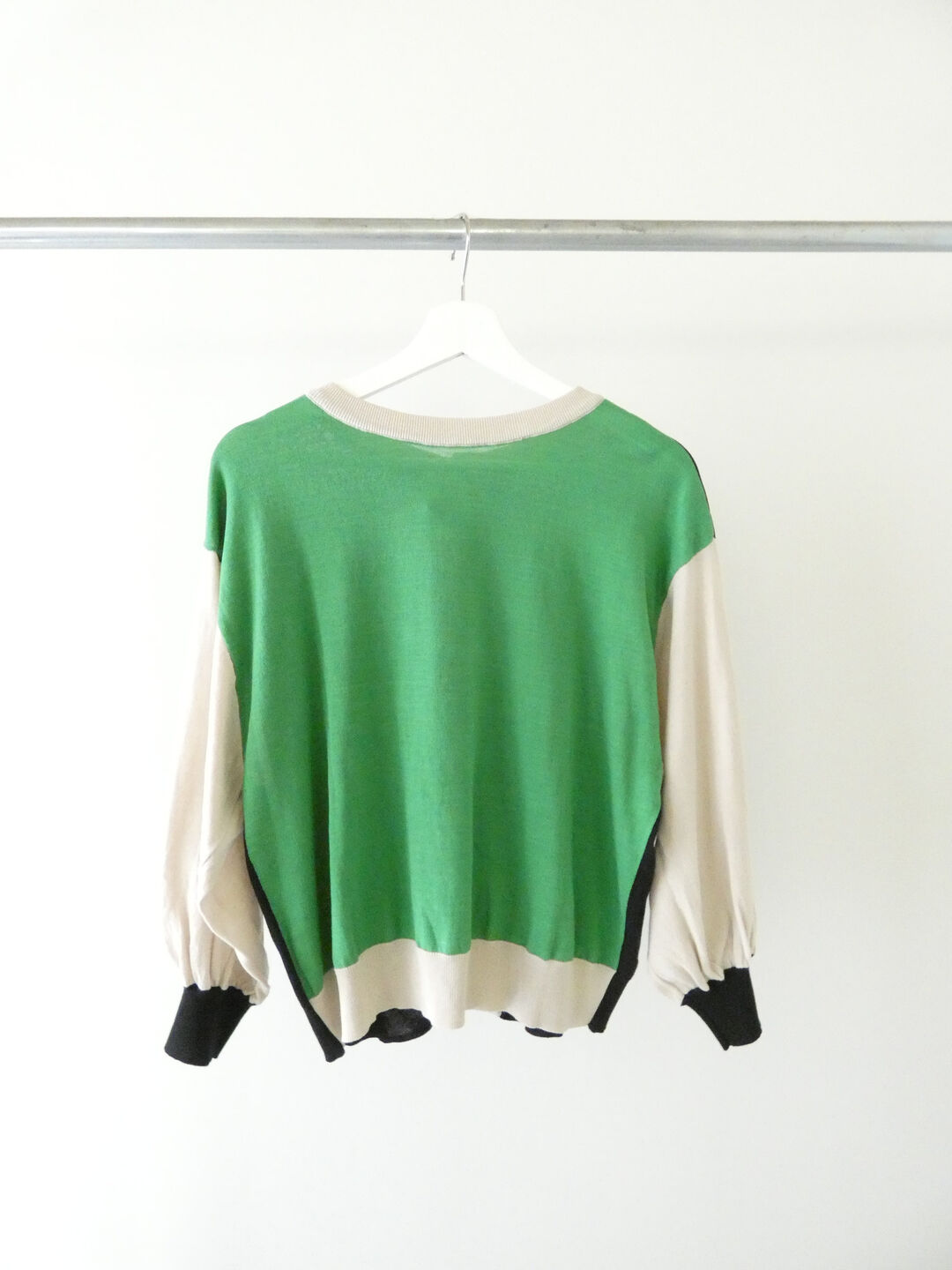 mao made(マオメイド) 2WAY配色パフスリーブカーディガンの商品画像16