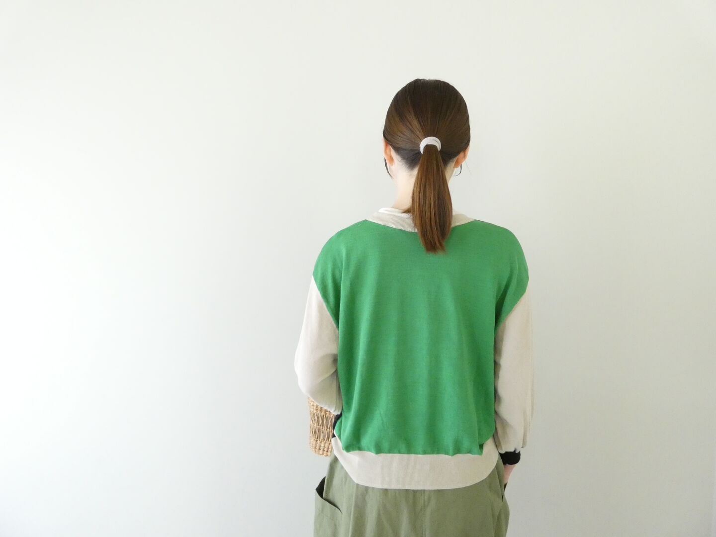 mao made(マオメイド) 2WAY配色パフスリーブカーディガンの商品画像8