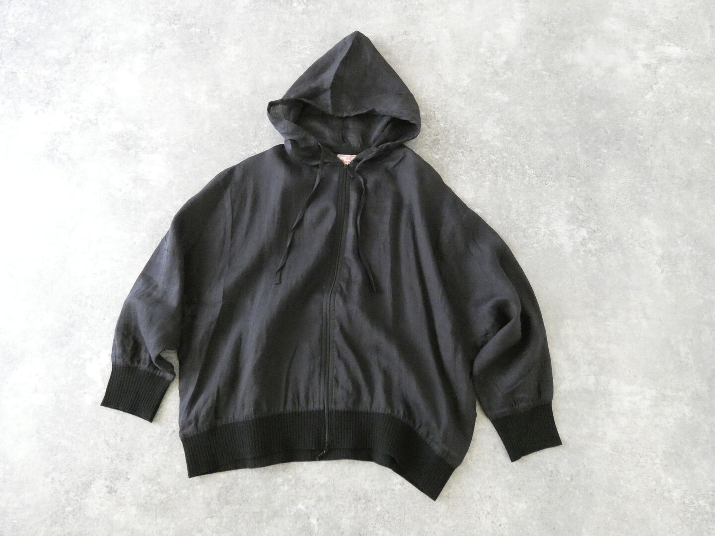 mao made(マオメイド) ニットリブドルマンスリーブパーカーの商品画像3