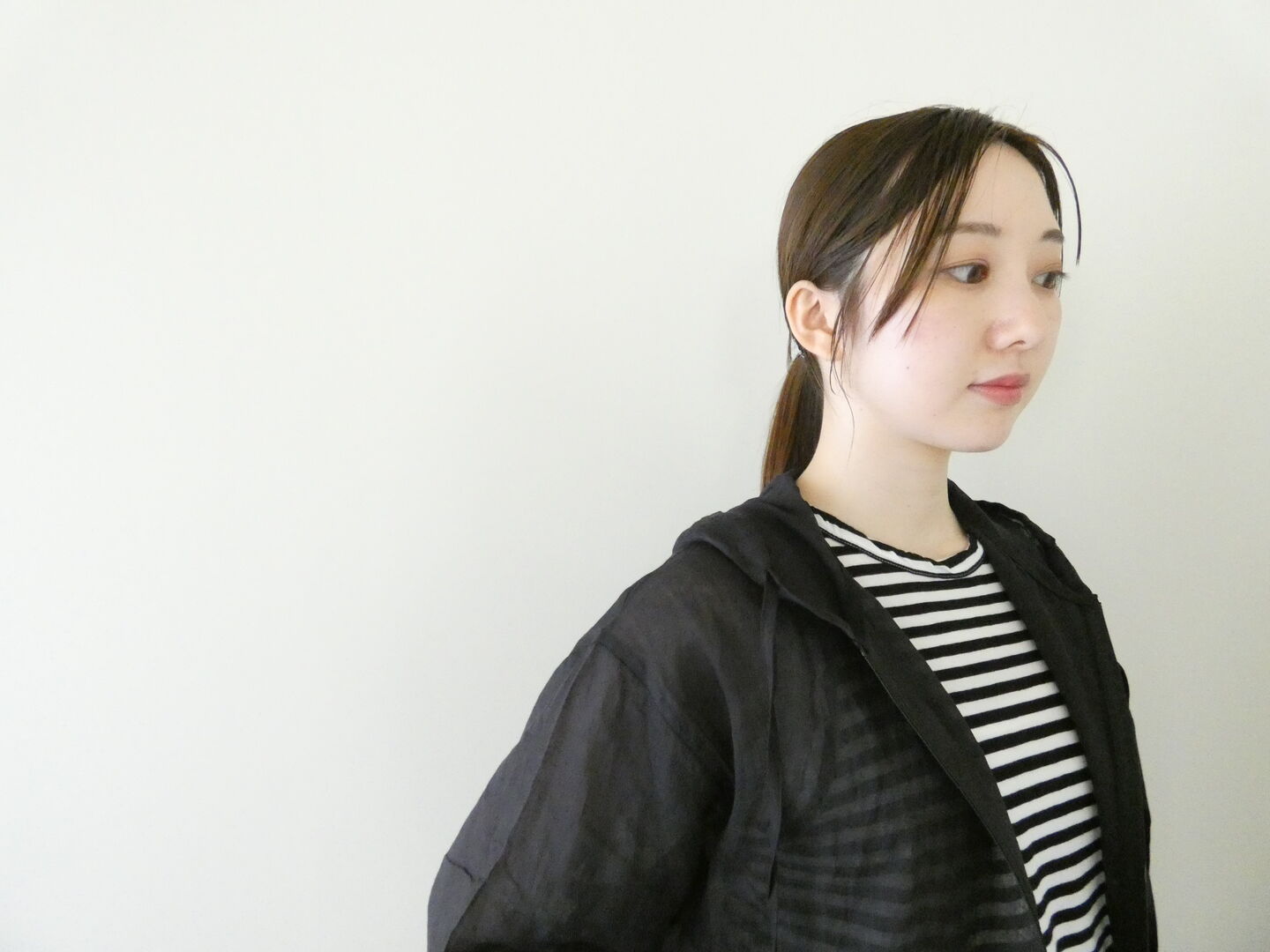 mao made(マオメイド) ニットリブドルマンスリーブパーカーの商品画像4