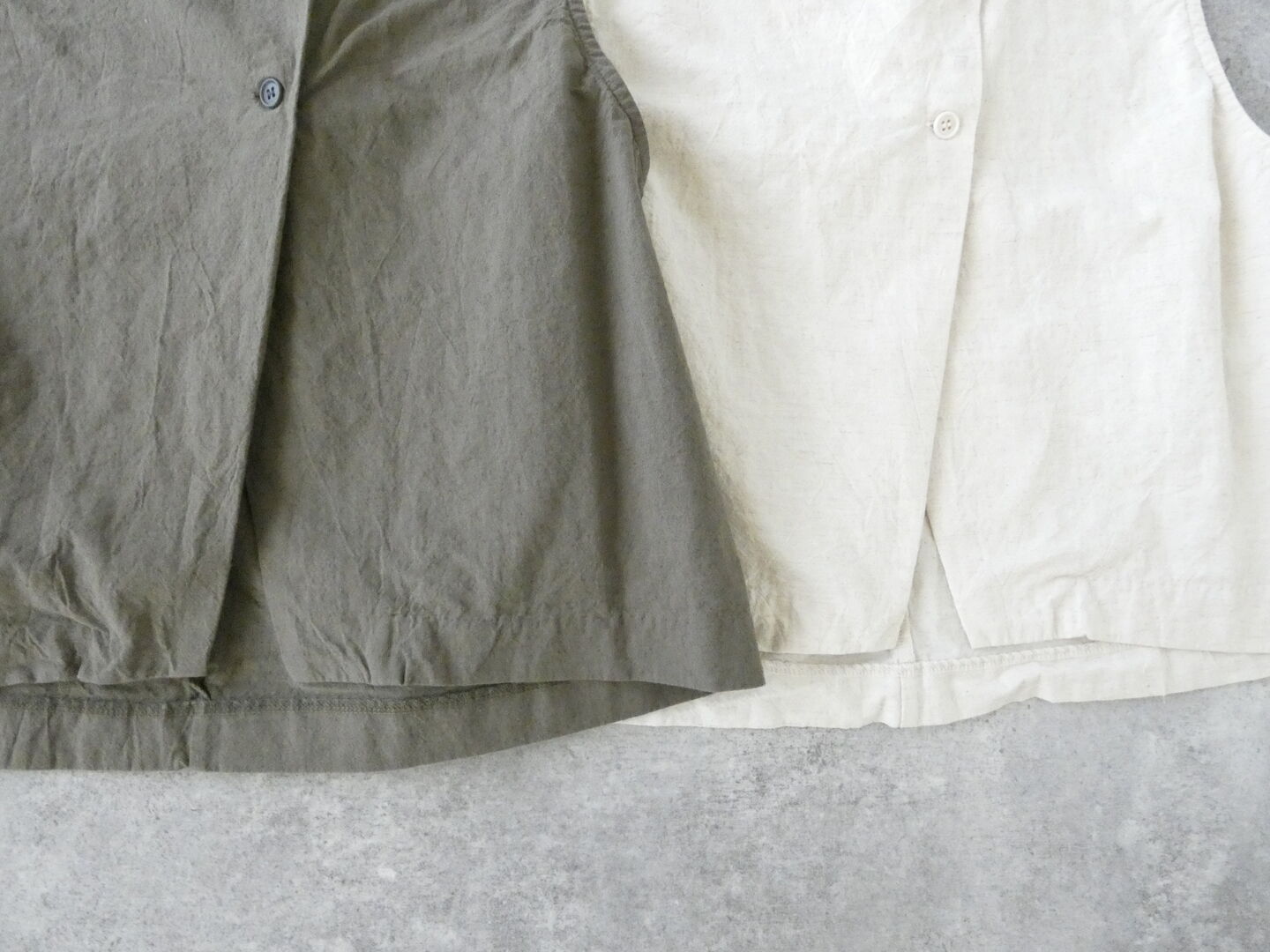 MidiUmi(ミディウミ) コットンリネンライトベストの商品画像17