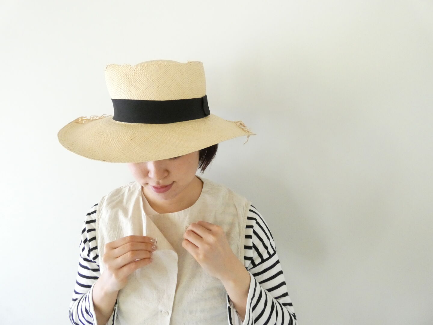 MidiUmi(ミディウミ) コットンリネンライトベストの商品画像2